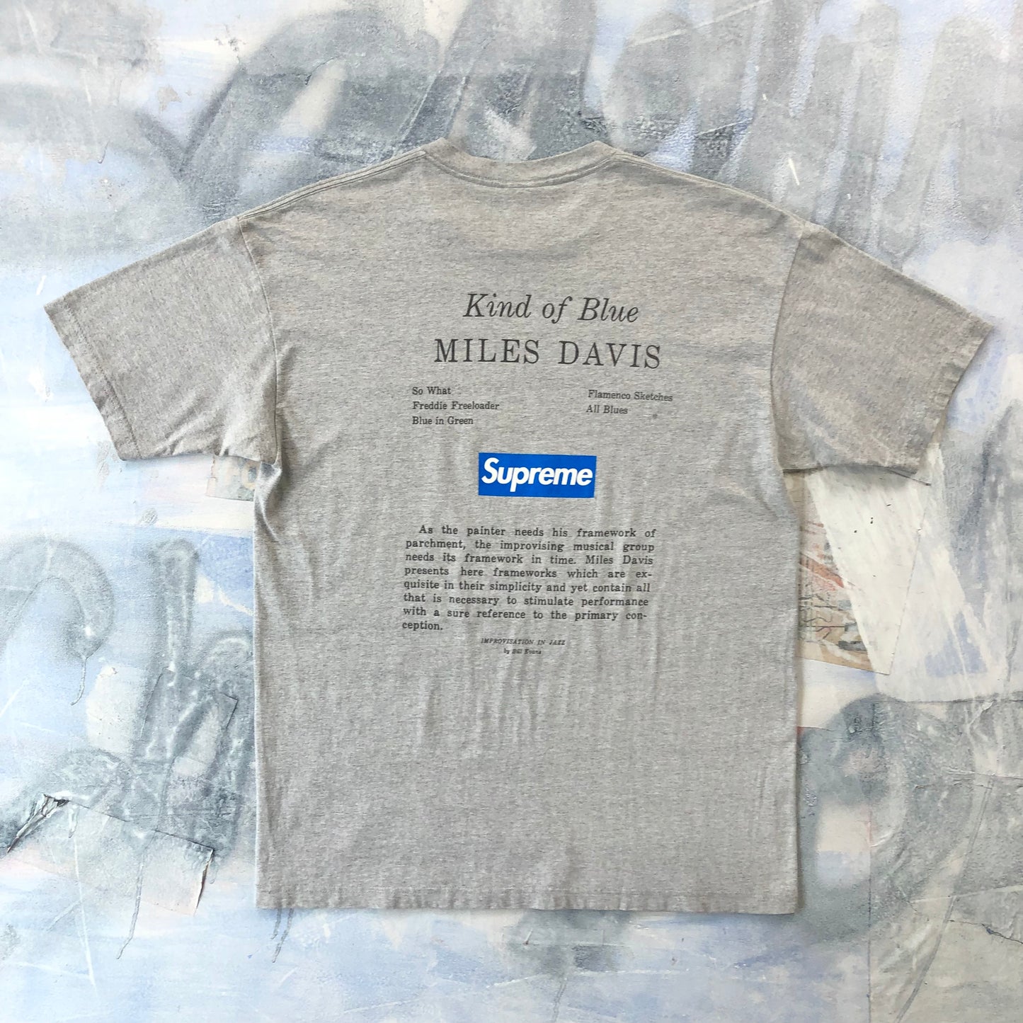 Vintage USA Supreme Kind Of Blue Miles Davis T Shirt XL