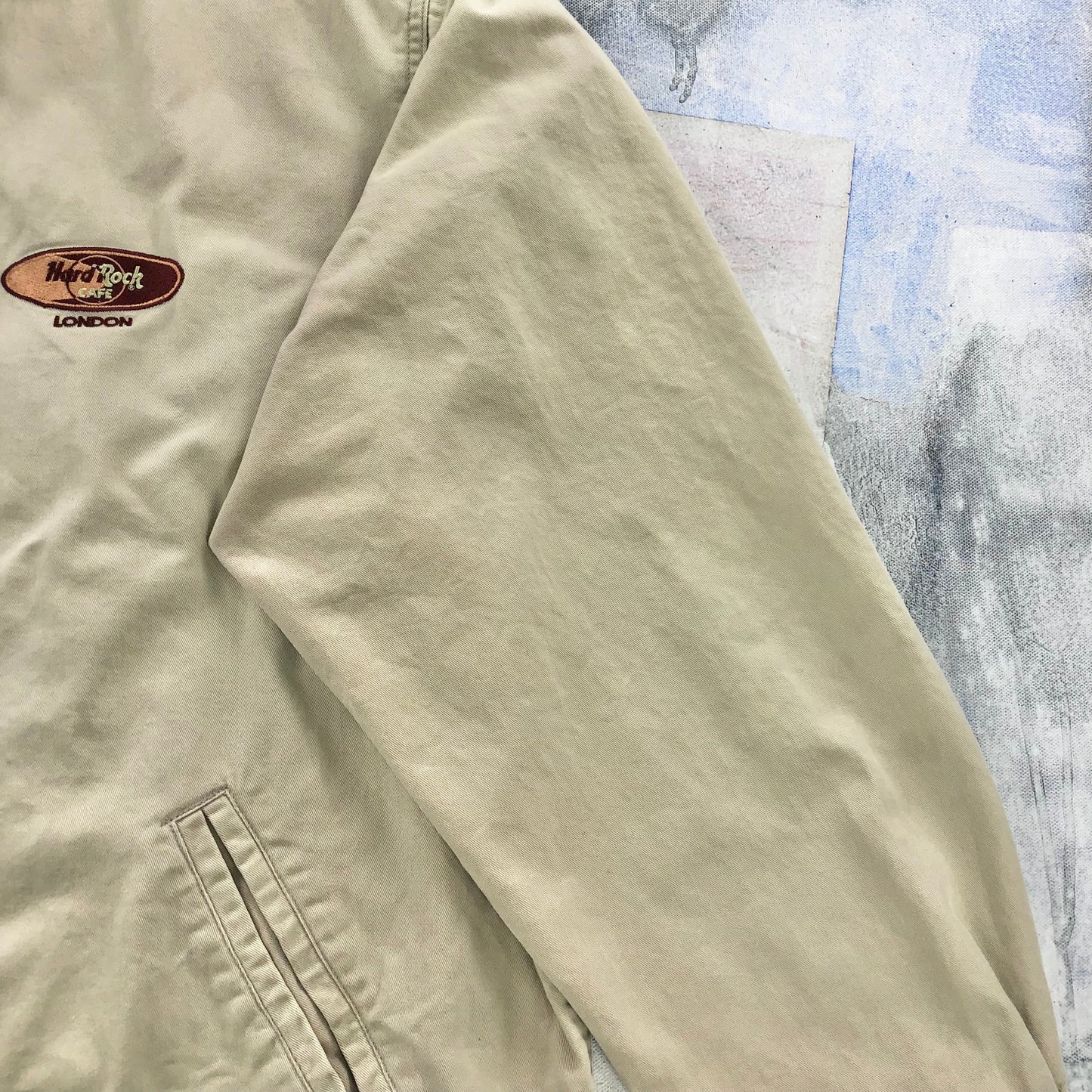 Vintage Hard Rock Cafe London Harrington Zip Jacket XL