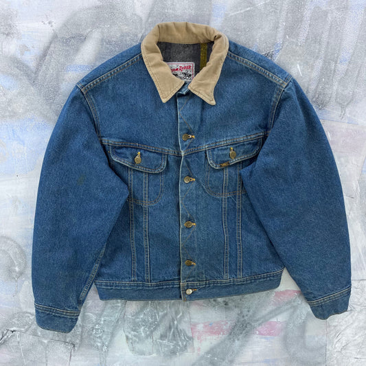 Vintage Lee Storm Rider Blanket Lined Denim Button Jacket L