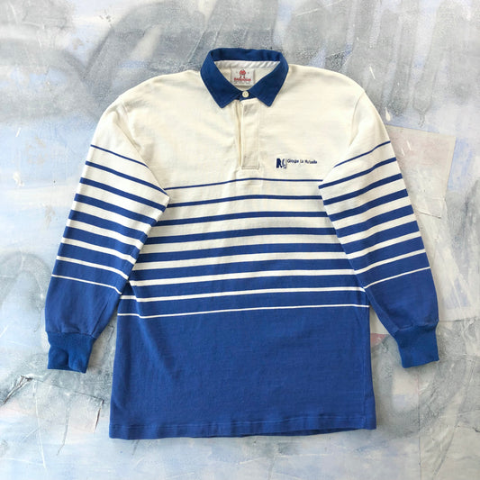 Vintage 90s Barbarian Rugby Long Sleeve Polo Shirt L