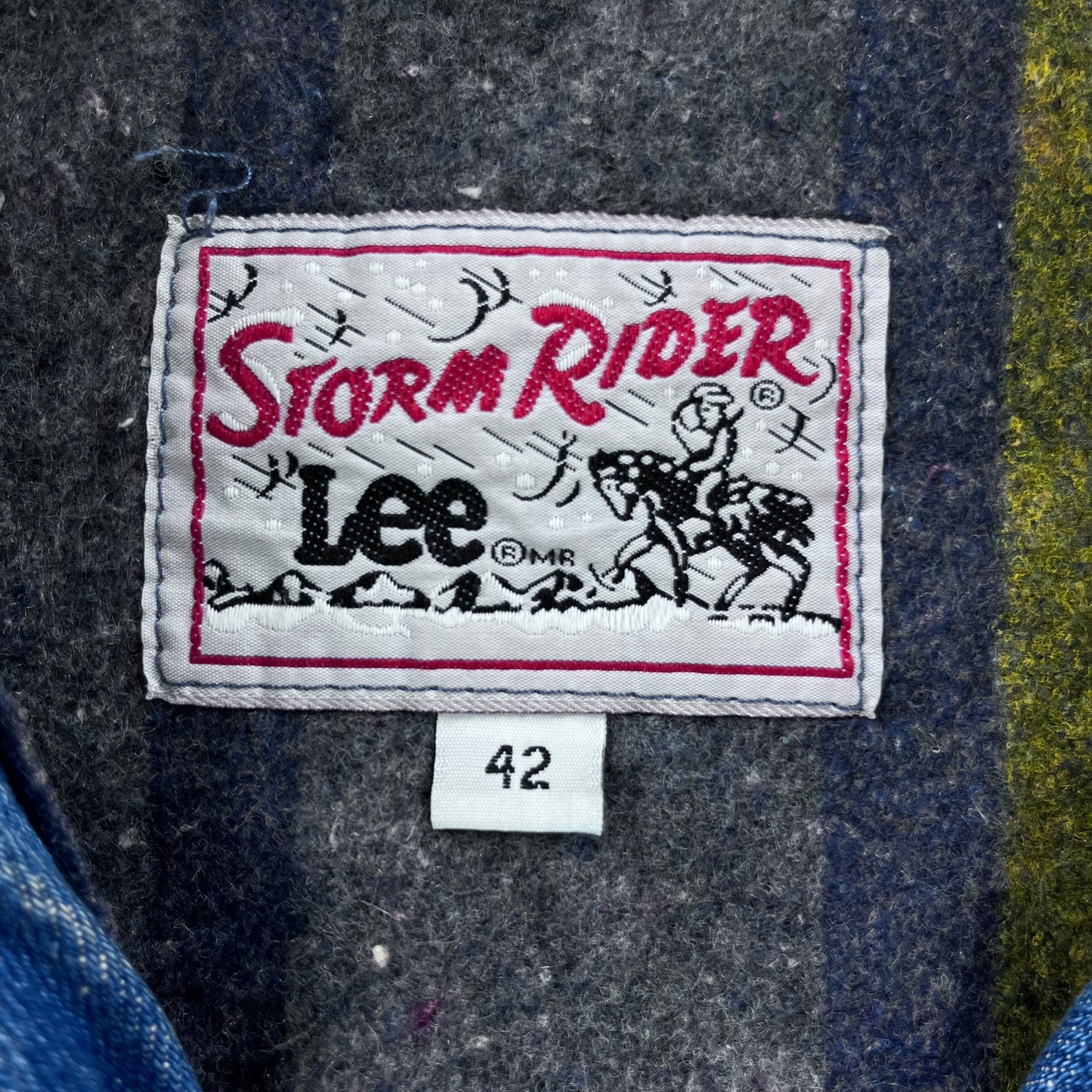 Vintage Lee Storm Rider Blanket Lined Denim Button Jacket L
