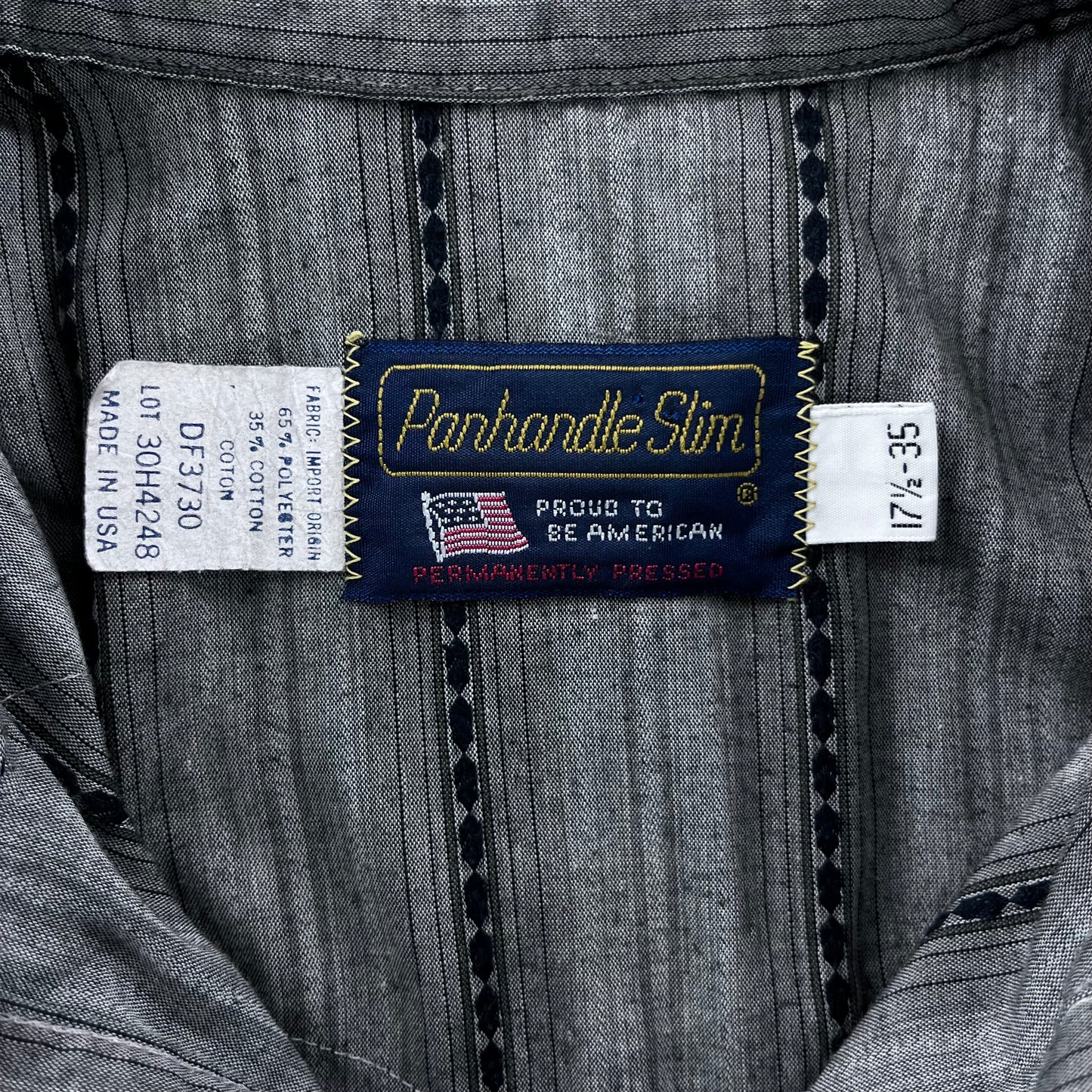 Vintage USA Panhandle Slim Western Button Long Sleeve Shirt XXL