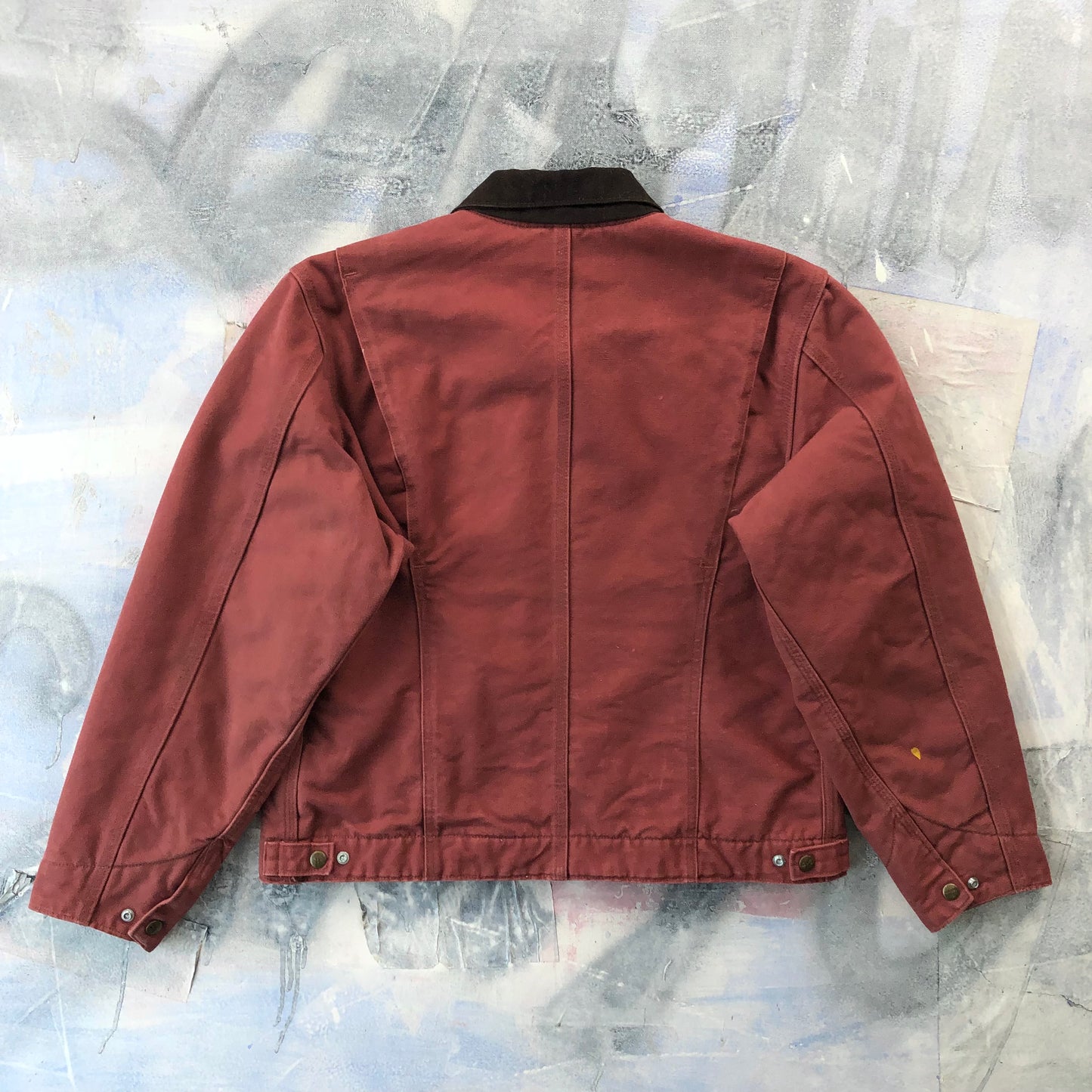 Vintage Carhartt WJ097 Detroit Workwear Blanket Lined Zip Jacket L