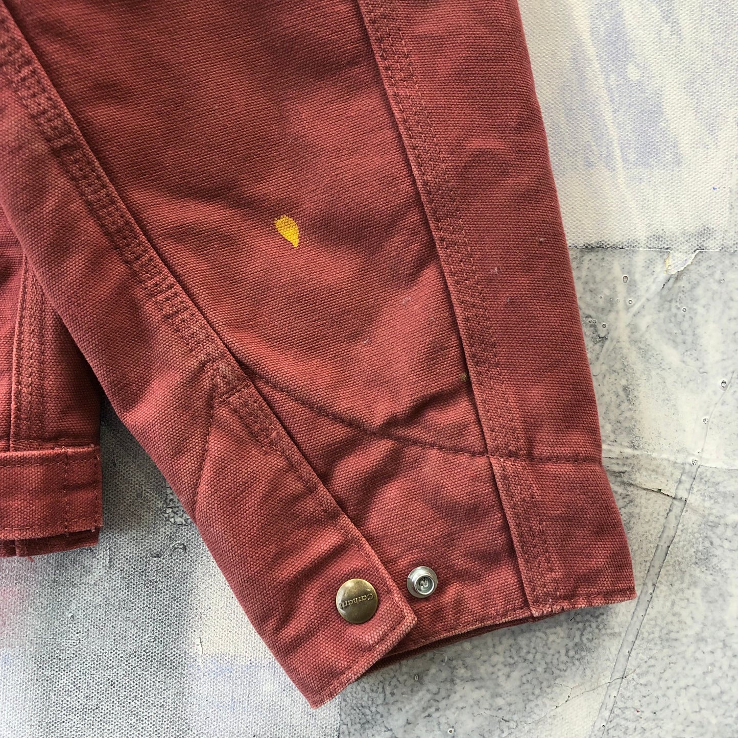 Vintage Carhartt WJ097 Detroit Workwear Blanket Lined Zip Jacket L