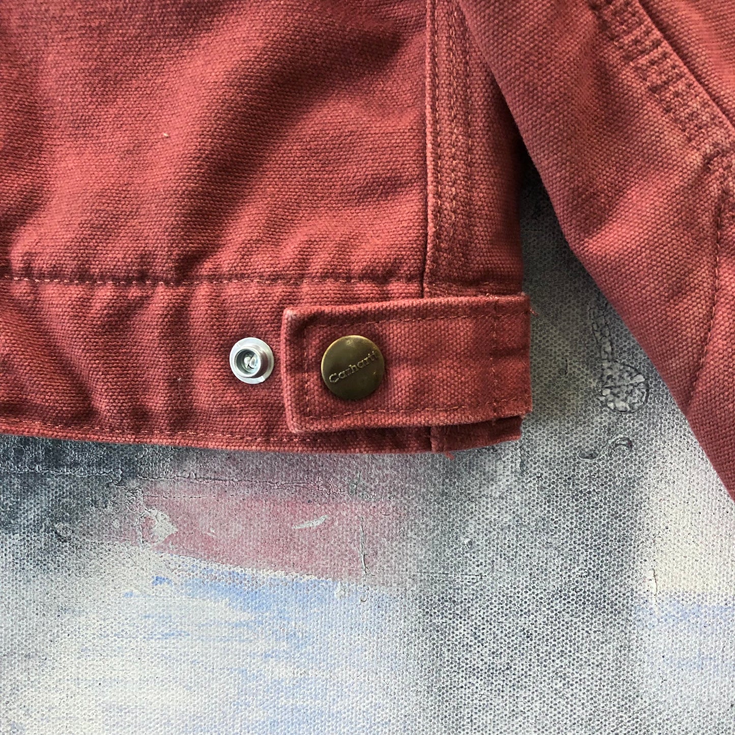 Vintage Carhartt WJ097 Detroit Workwear Blanket Lined Zip Jacket L