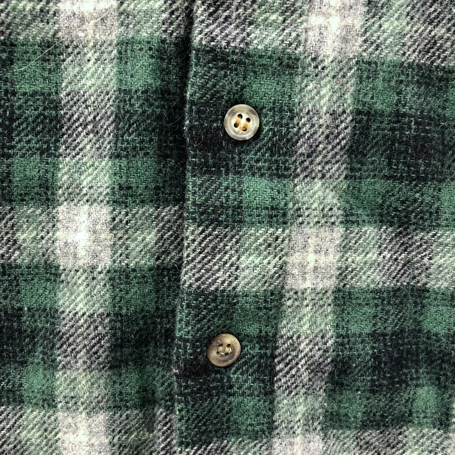 Vintage Pendleton Elbow Patch Wool Flannel Button Shirt S