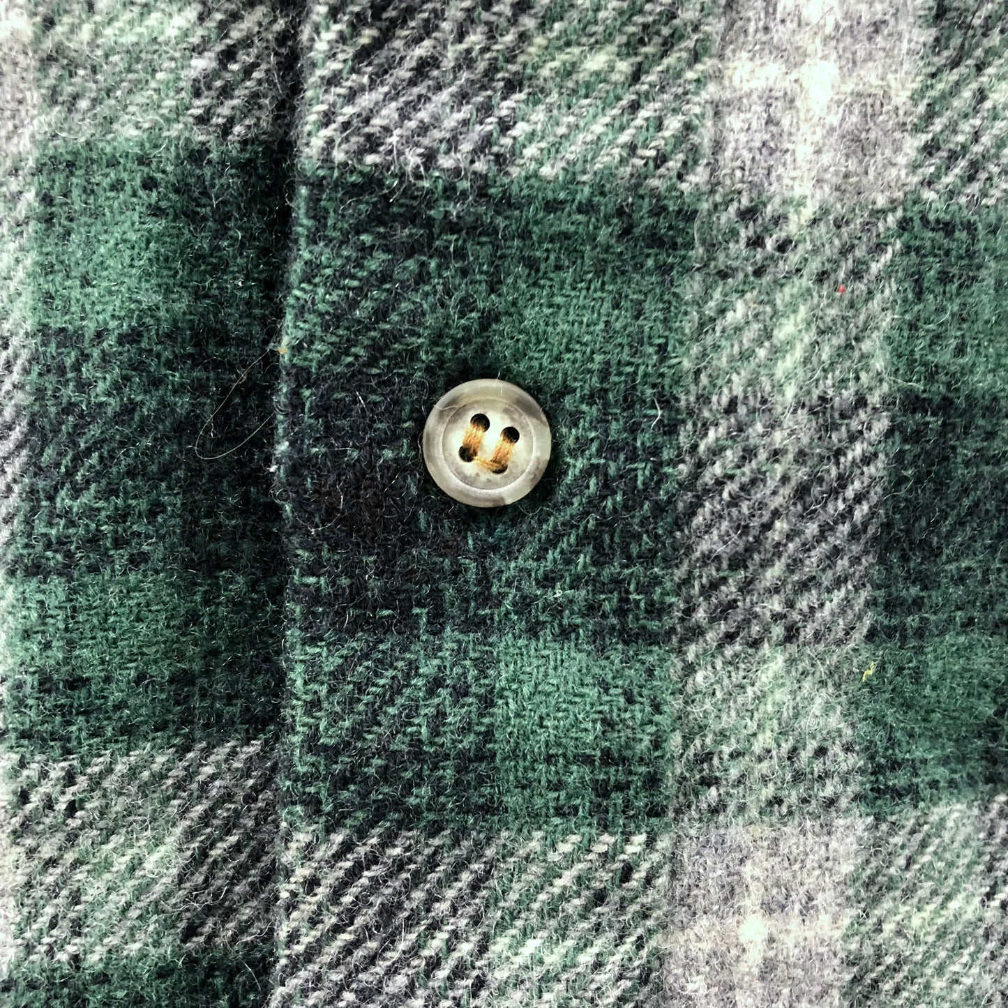 Vintage Pendleton Elbow Patch Wool Flannel Button Shirt S