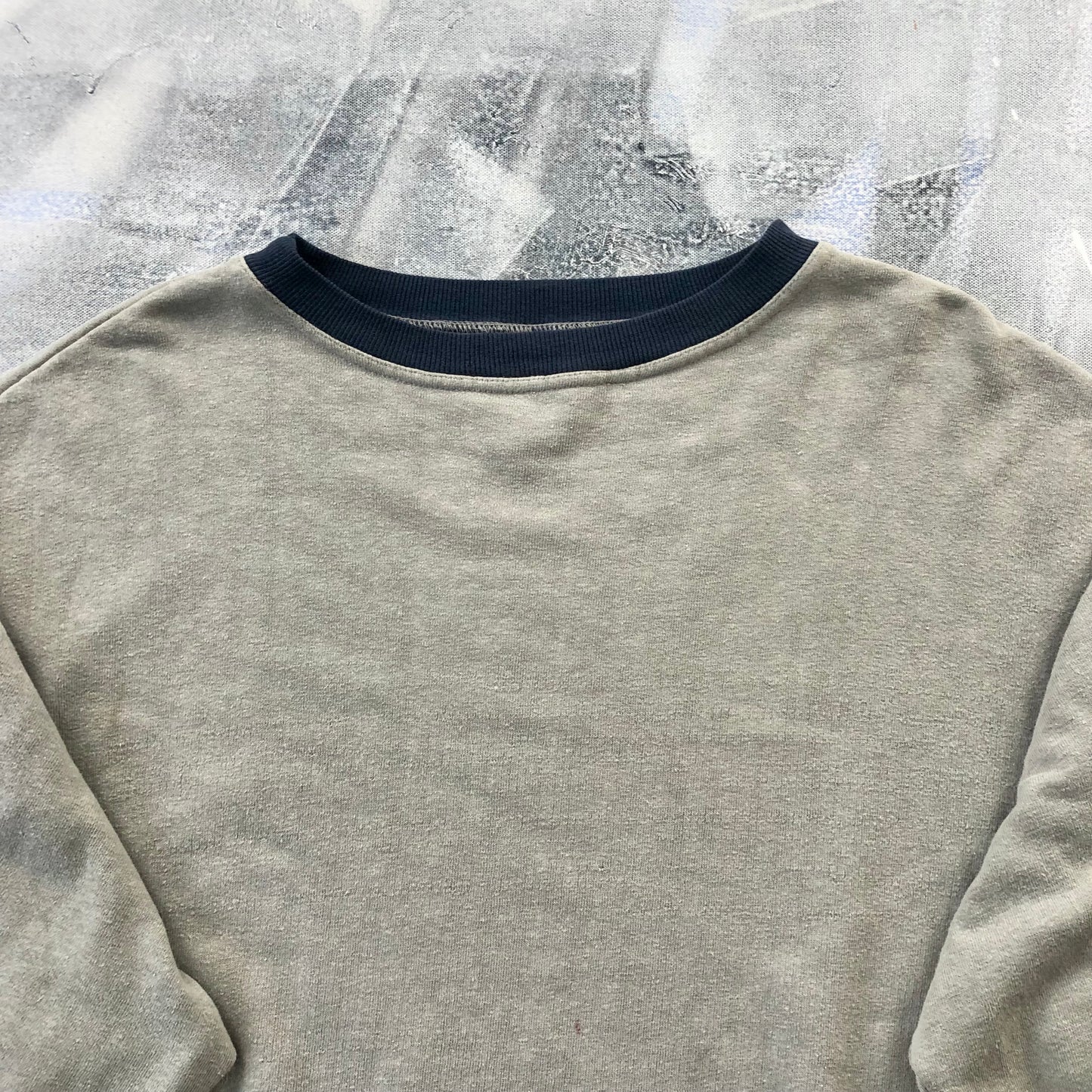 Hemp & Company Distressed Ringer Crewneck Sweatshirt XL