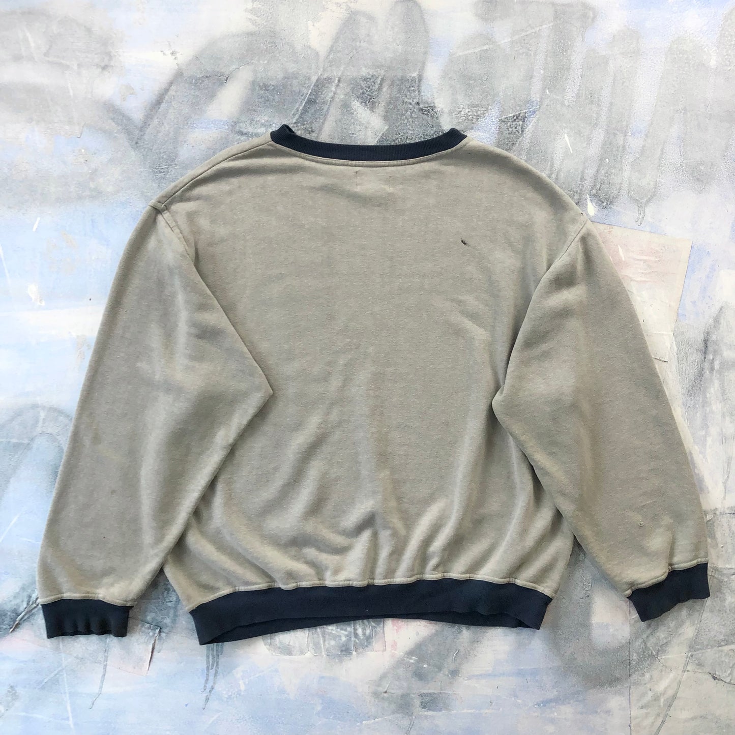 Hemp & Company Distressed Ringer Crewneck Sweatshirt XL