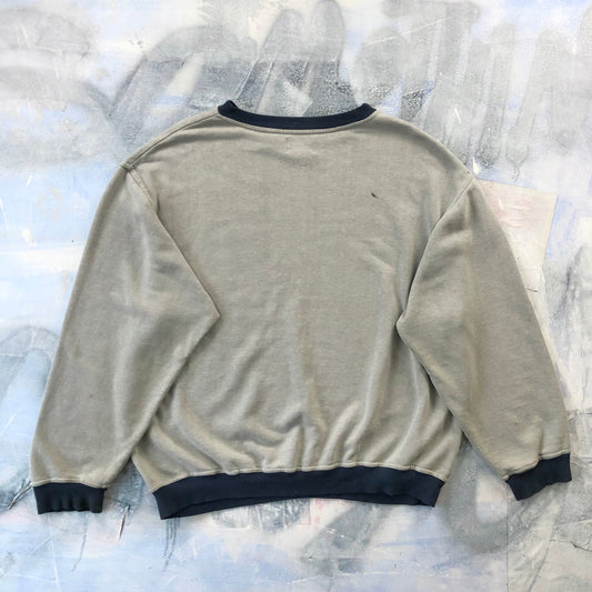 Hemp & Company Distressed Ringer Crewneck Sweatshirt XL