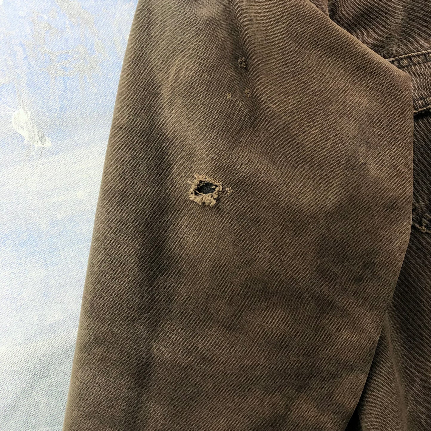 Vintage Carhartt C02 Blanket Lined Workwear Chore Button Jacket L