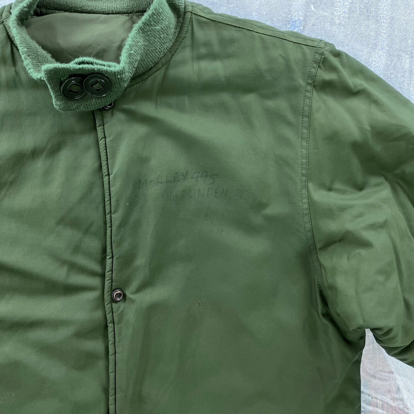 Vintage 90s Canadian Military Down Liner Button Jacket M