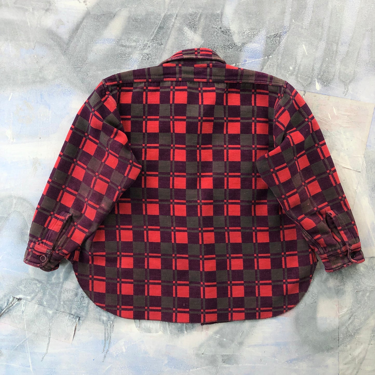 Vintage 70s Champion Plaid Button Flannel Shirt L