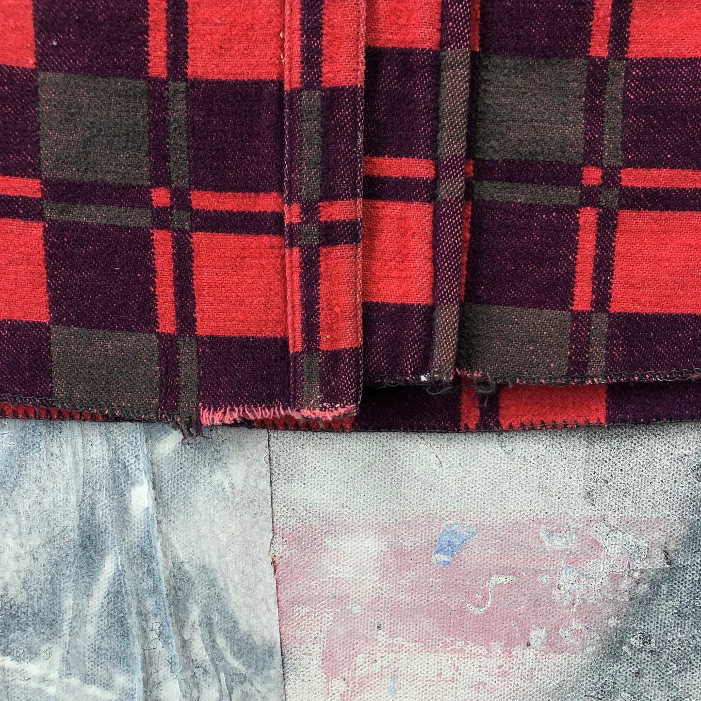 Vintage 70s Champion Plaid Button Flannel Shirt L