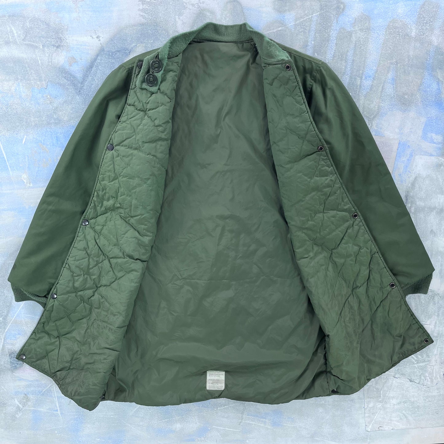 Vintage 90s Canadian Military Down Liner Button Jacket M