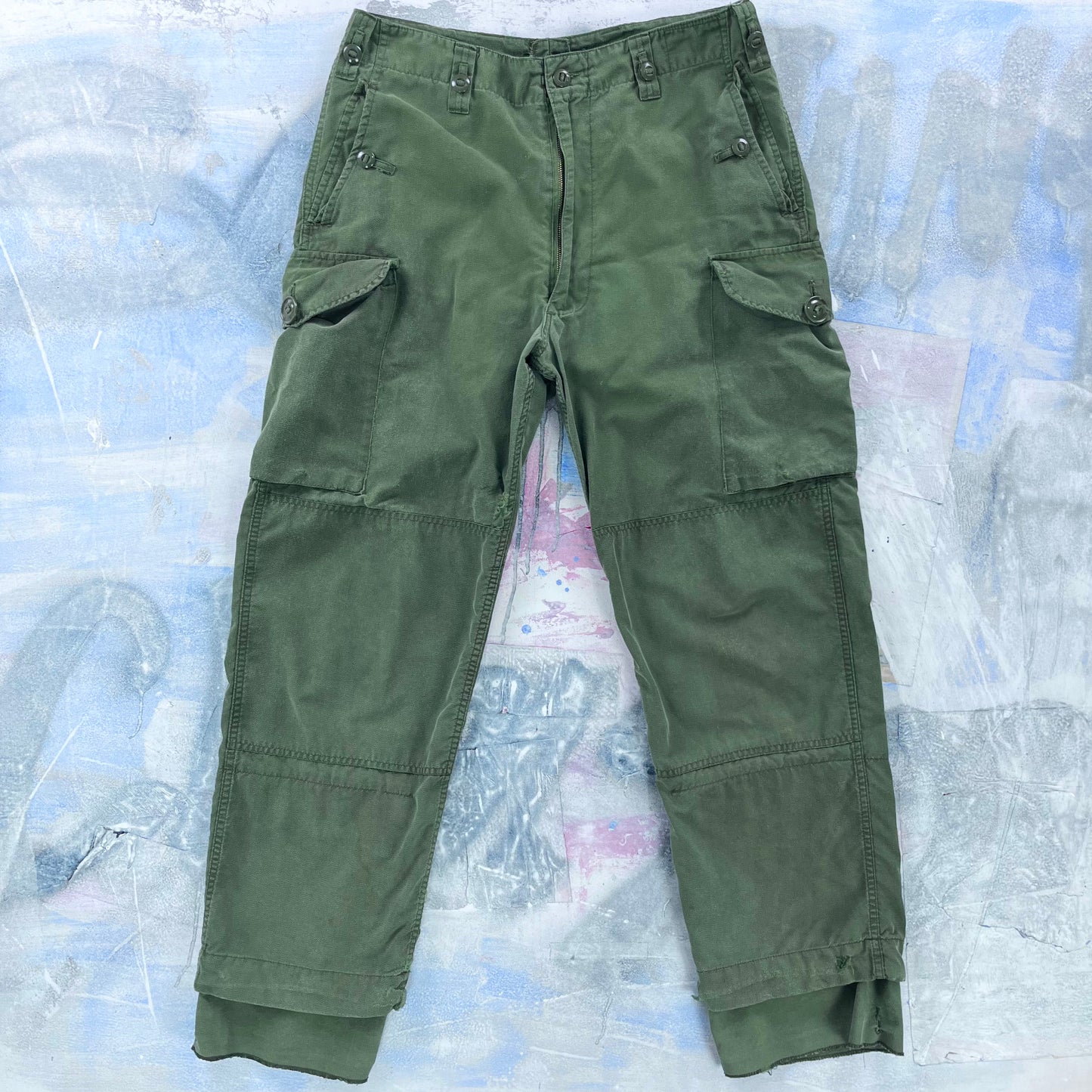 Vintage Canadian Military Combat Cargo Trousers W34
