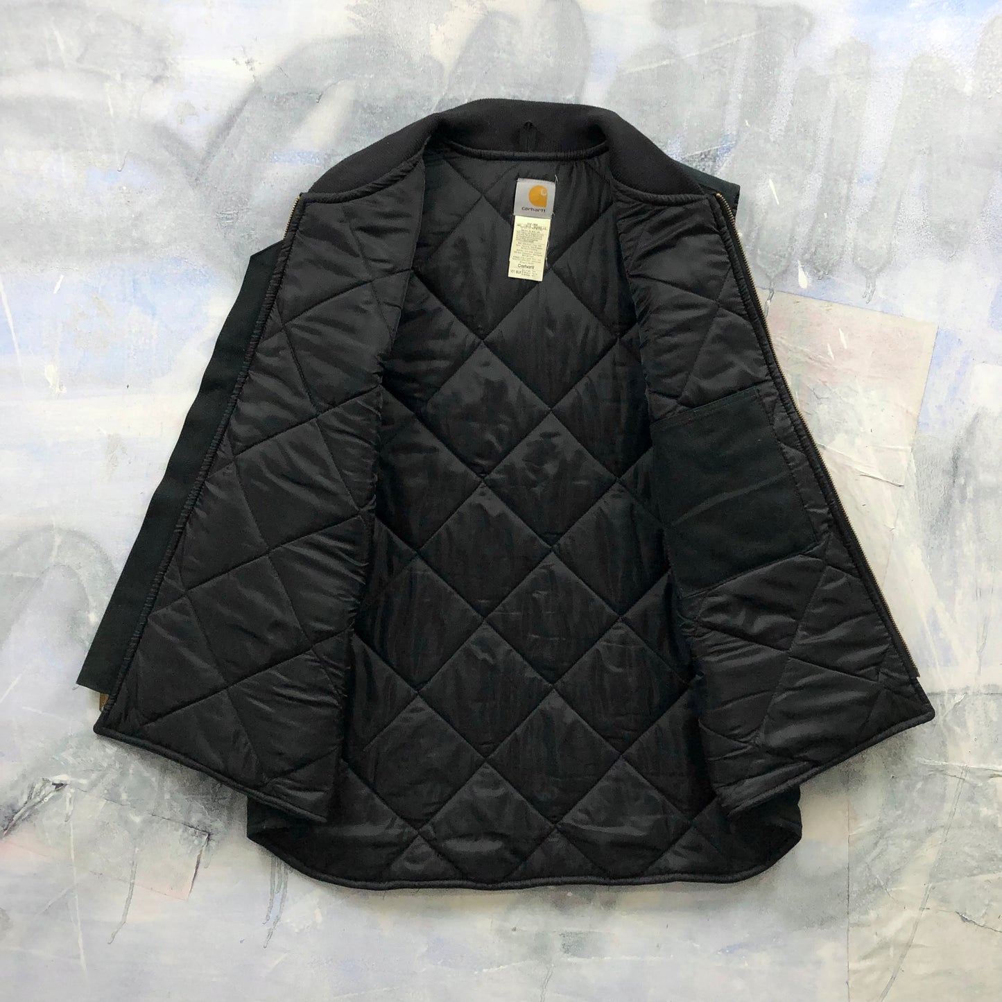 Vintage Carhartt V01 Quilted Lined Workwear Zip Vest XL