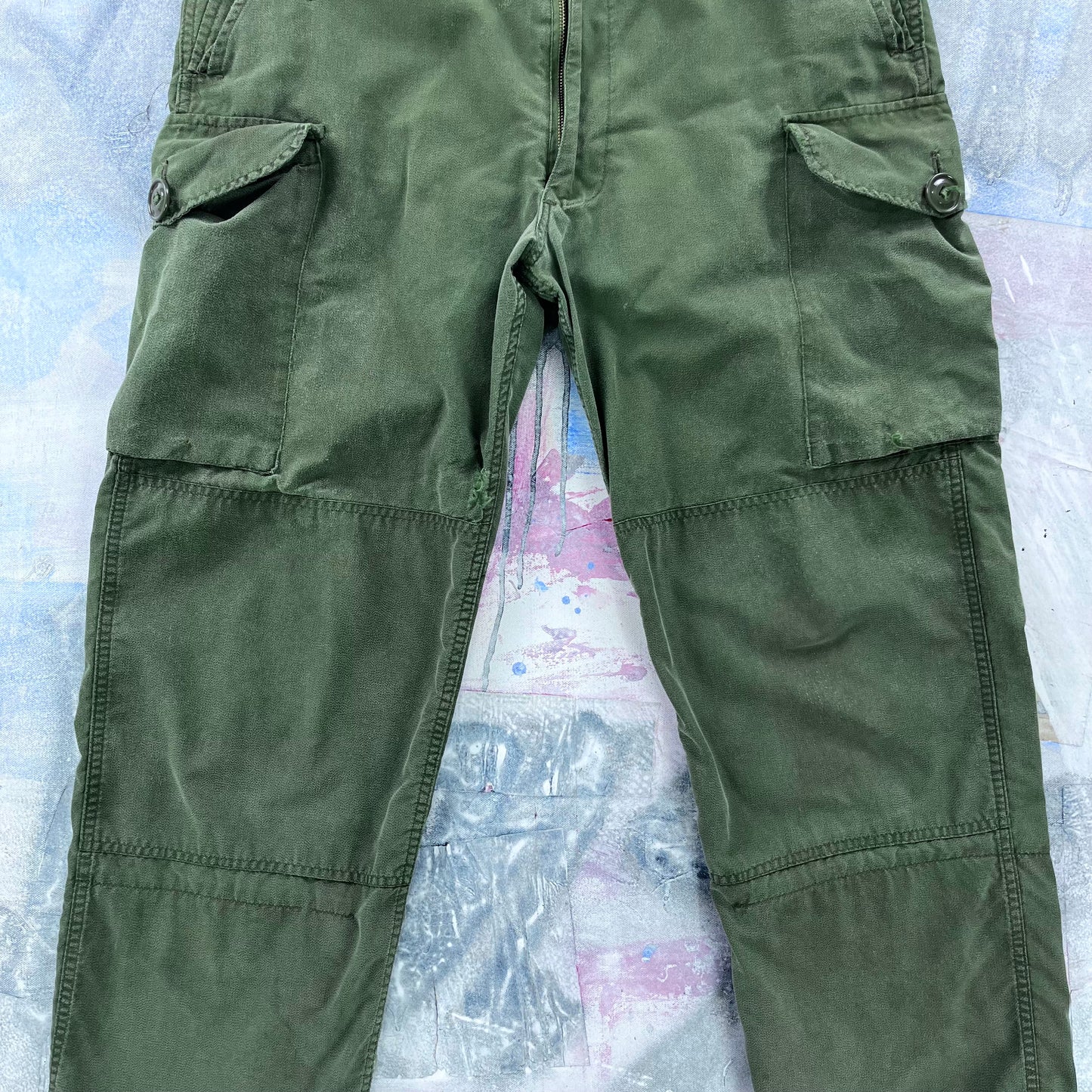 Vintage Canadian Military Combat Cargo Trousers W34