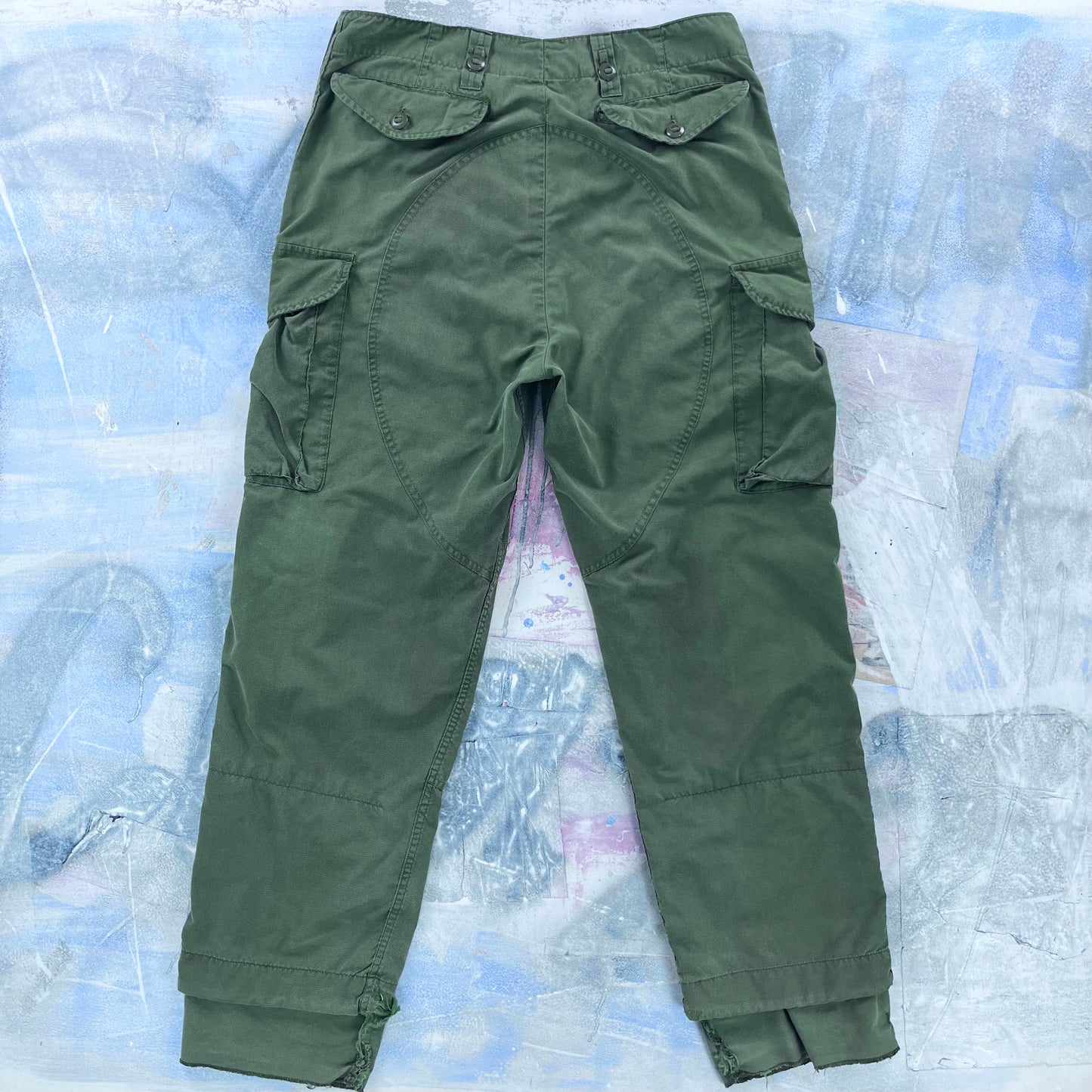 Vintage Canadian Military Combat Cargo Trousers W34