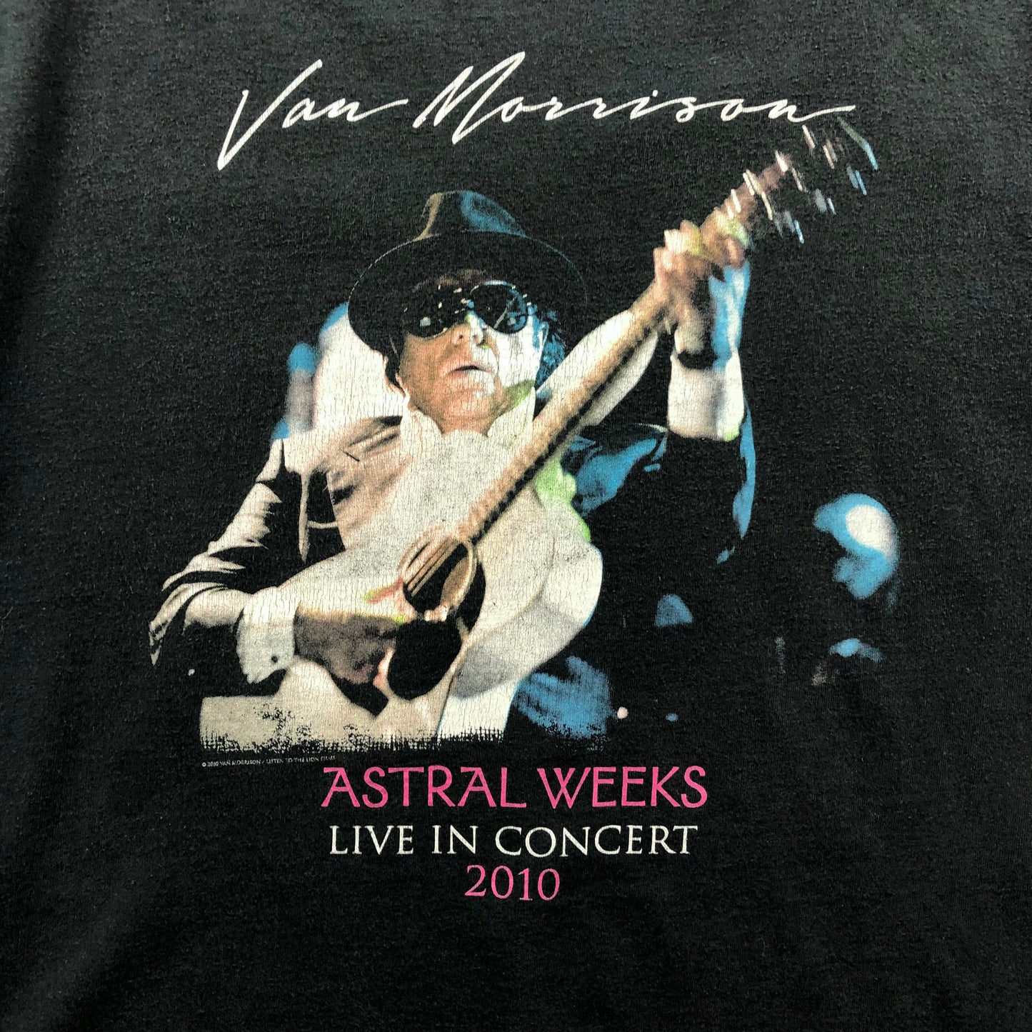 Vintage Van Morrison Astral Weeks 2010 Concert T Shirt XL
