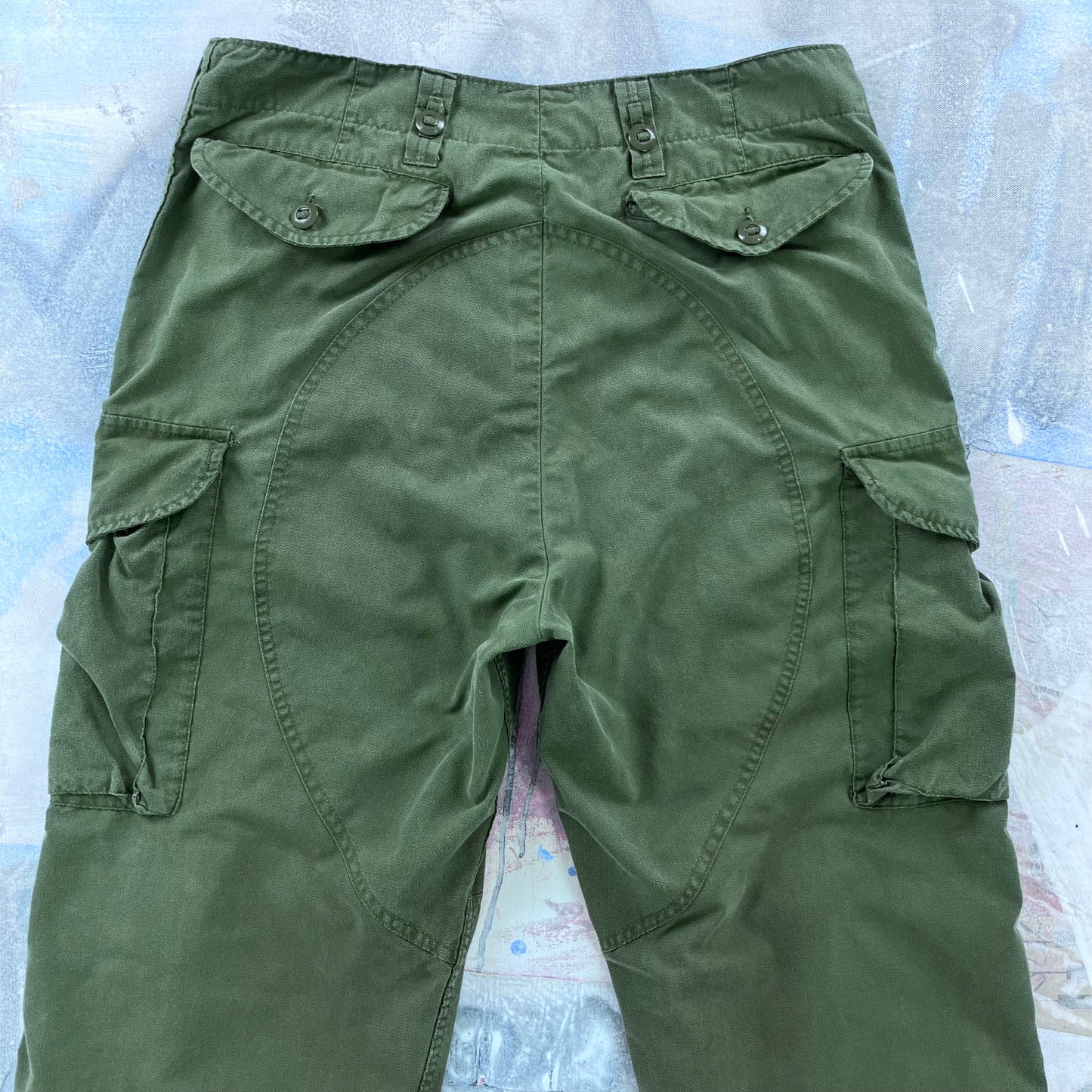 Vintage Canadian Military Combat Cargo Trousers W34