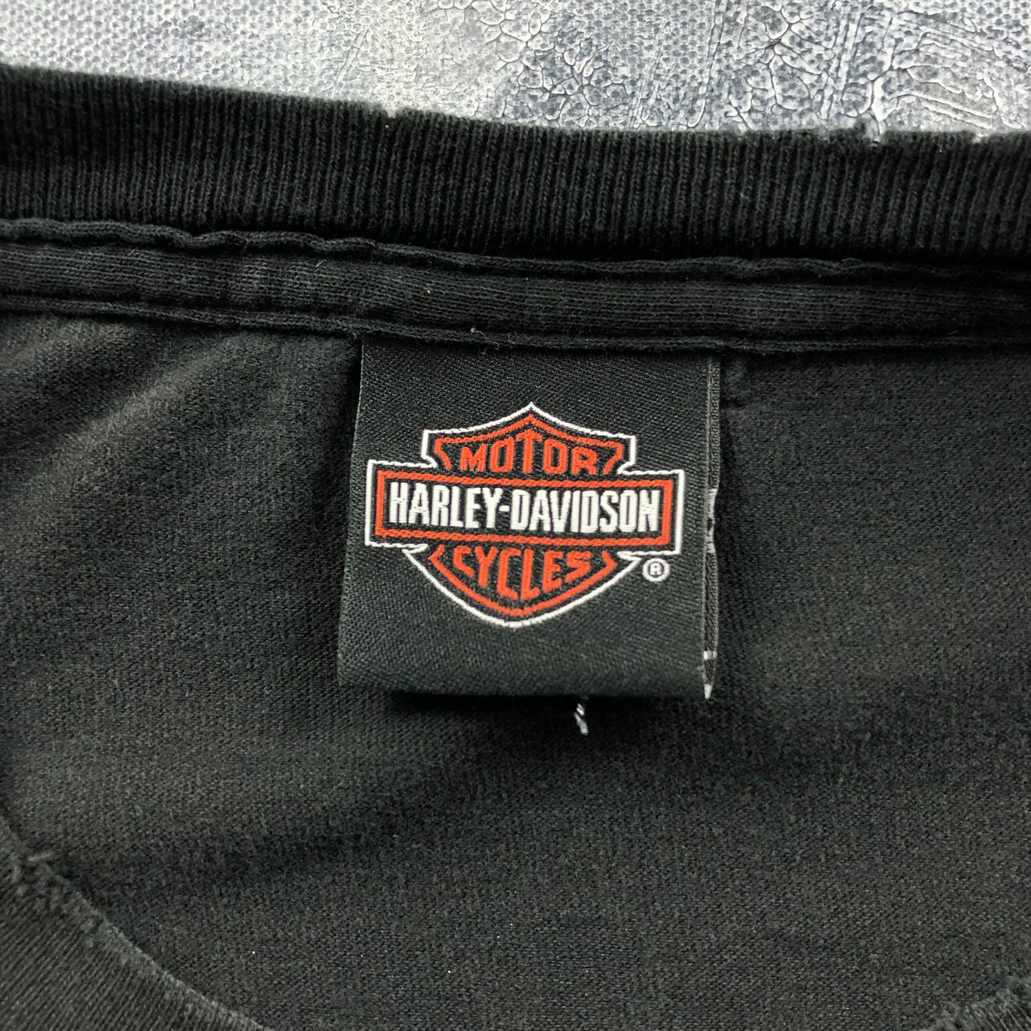 Harley Davidson Motorcycles Fort McMurray Skull Pocket T Shirt XL