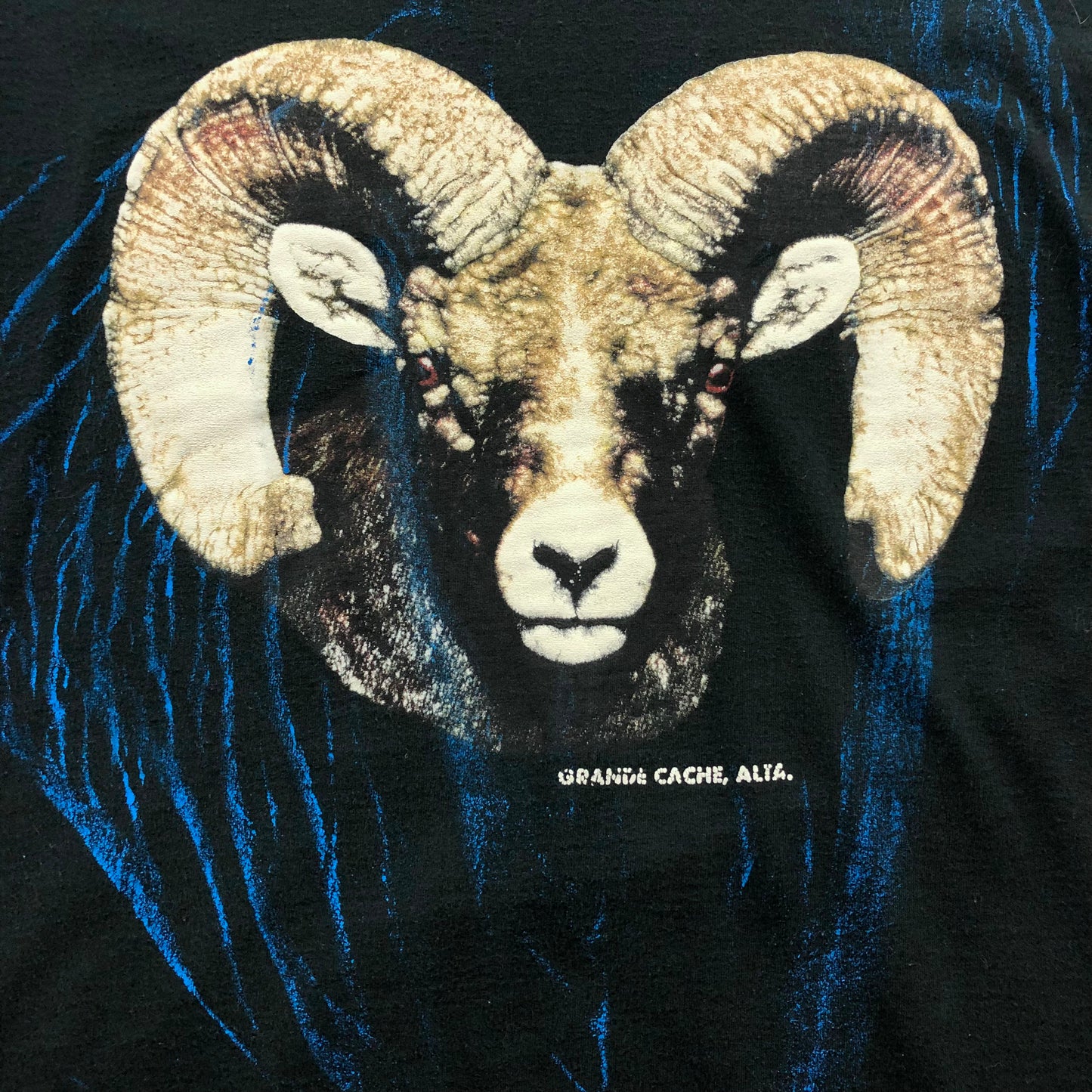 Vintage Sheep Ram Grande Cache Alta Nature T Shirt XL