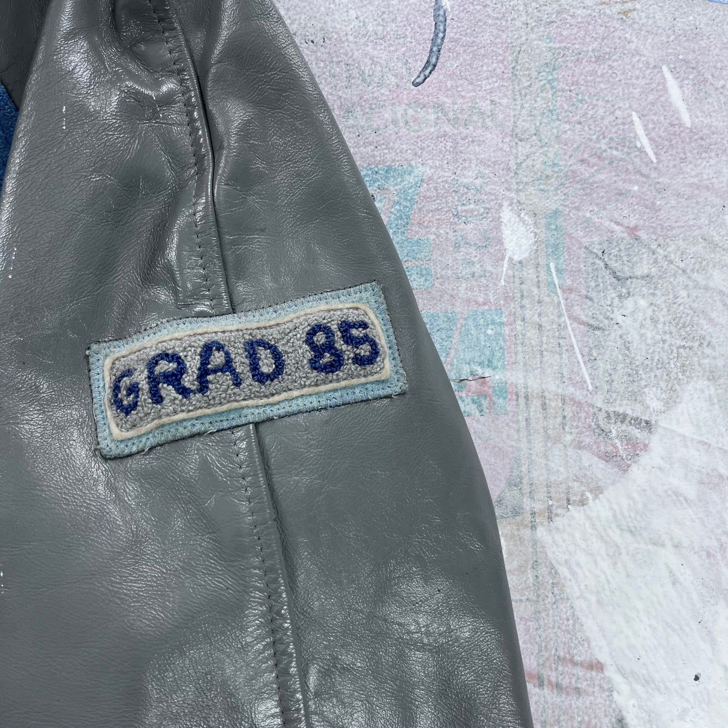 Vintage 80s Point Grey Highschool Letterman Button Jacket S