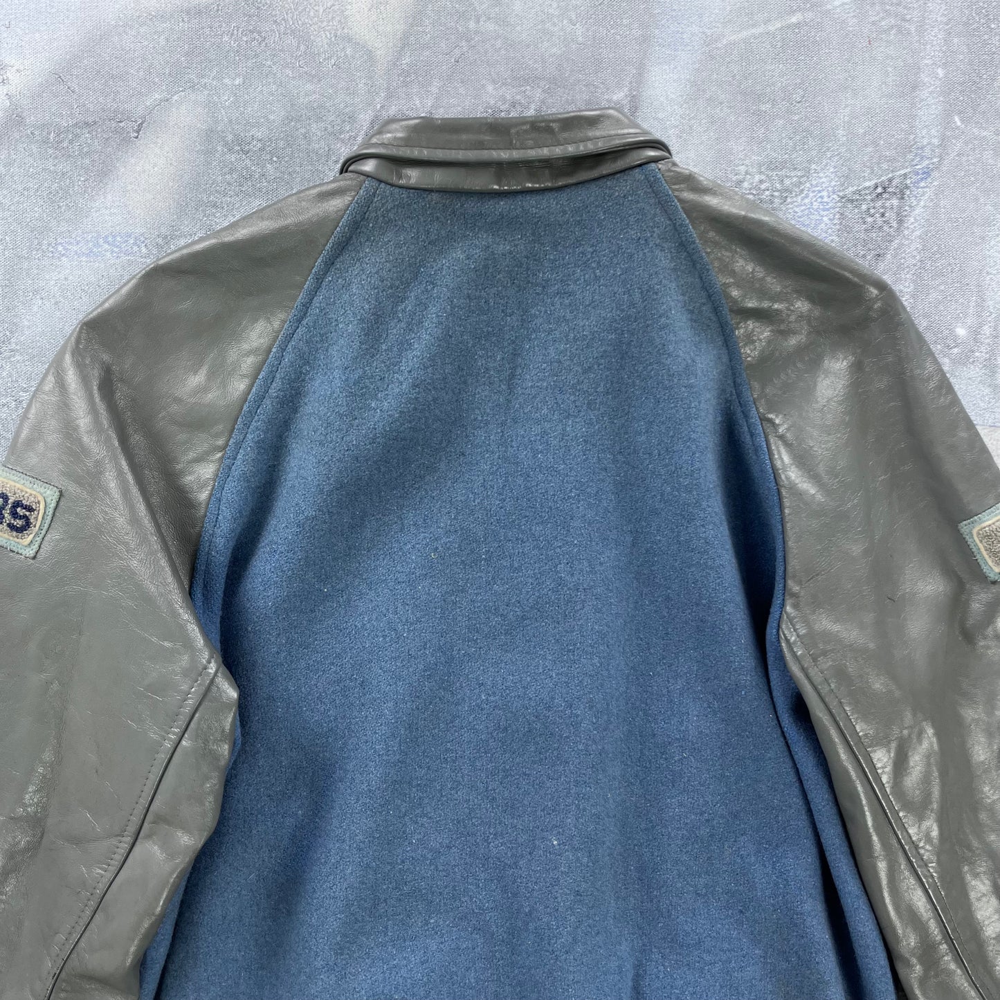 Vintage 80s Point Grey Highschool Letterman Button Jacket S