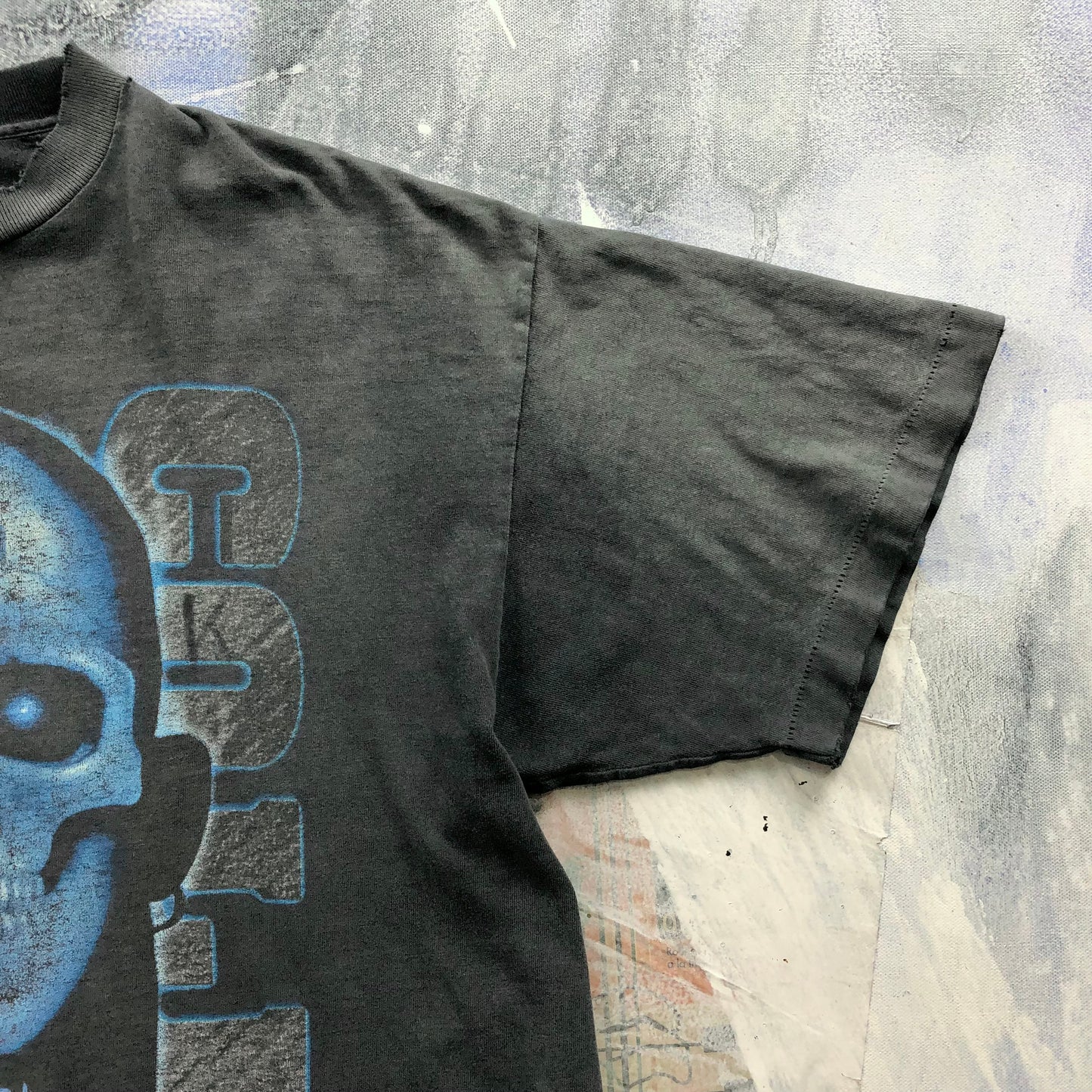 Vintage 90s WWF Stone Cold Steve Austin Skull Face T Shirt L