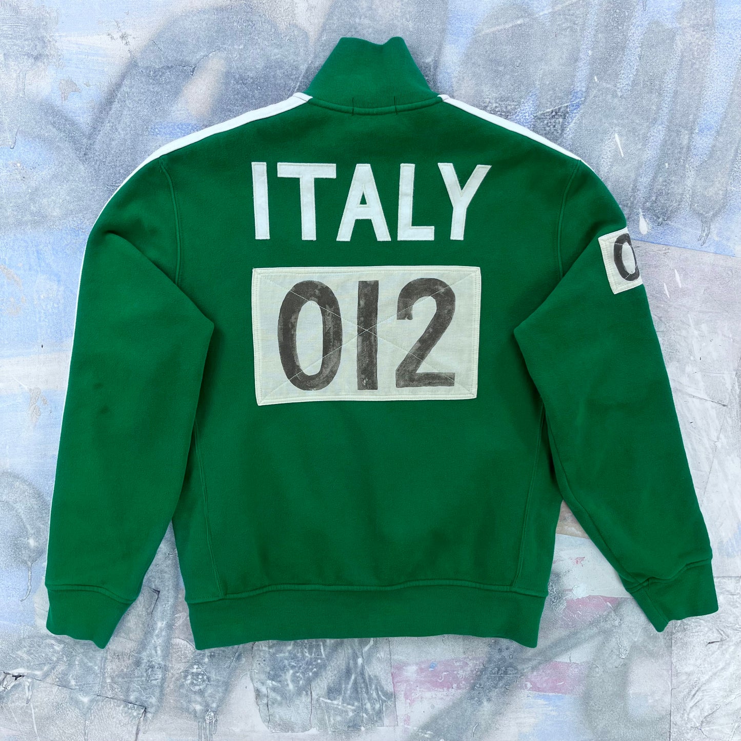 Polo Ralph Lauren Italy Track & Field Flags Big Pony Full Zip Sweatshirt M