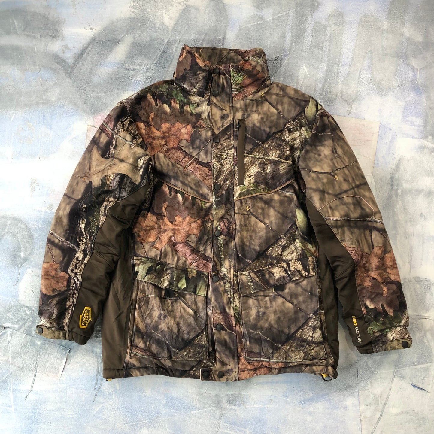 Yukon Gear Mossy Oak Real Tree Quilted Zip Hooded Jacket M