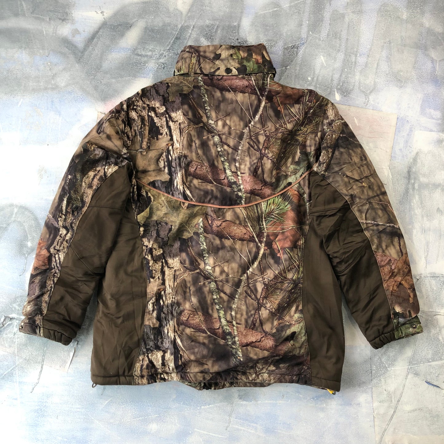 Yukon Gear Mossy Oak Real Tree Quilted Zip Hooded Jacket M
