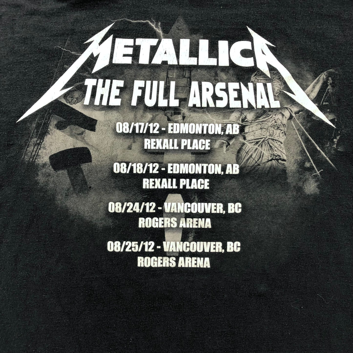 Vintage Metallica The Full Arsenal Tour T Shirt XL