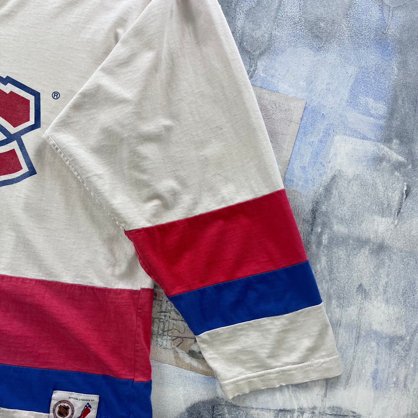 Vintage 90s USA NHL Montreal Canadiens Kirk Muller Long Sleeve Shirt L