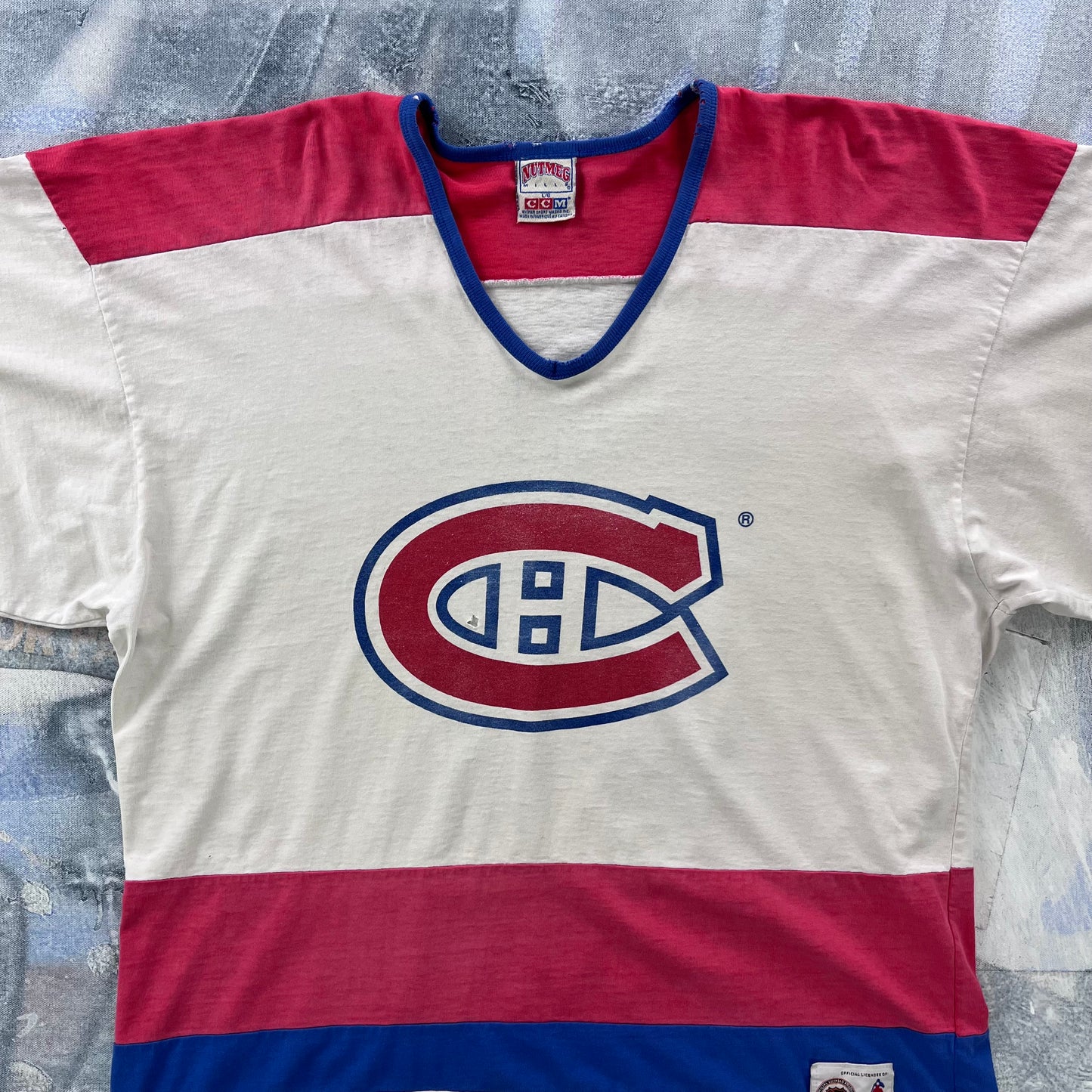 Vintage 90s USA NHL Montreal Canadiens Kirk Muller Long Sleeve Shirt L