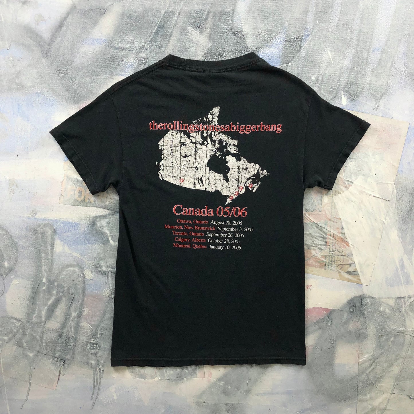 Vintage The Rolling Stones 05/06 Canadian Rock Tour T Shirt S
