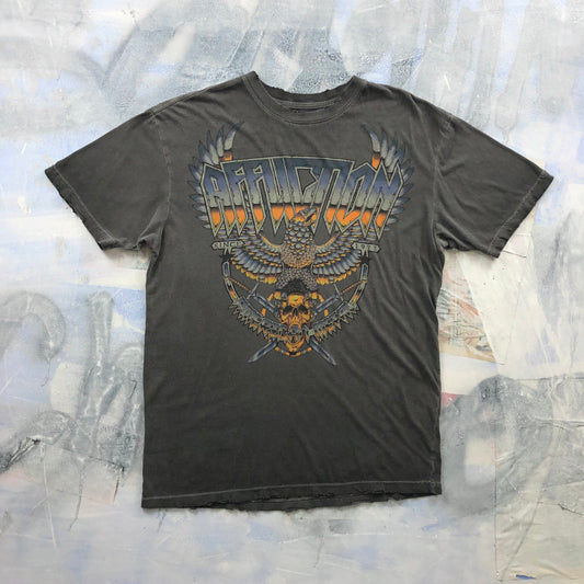 Vintage USA Affliction American Metal Tour Eagle Skull T Shirt XL