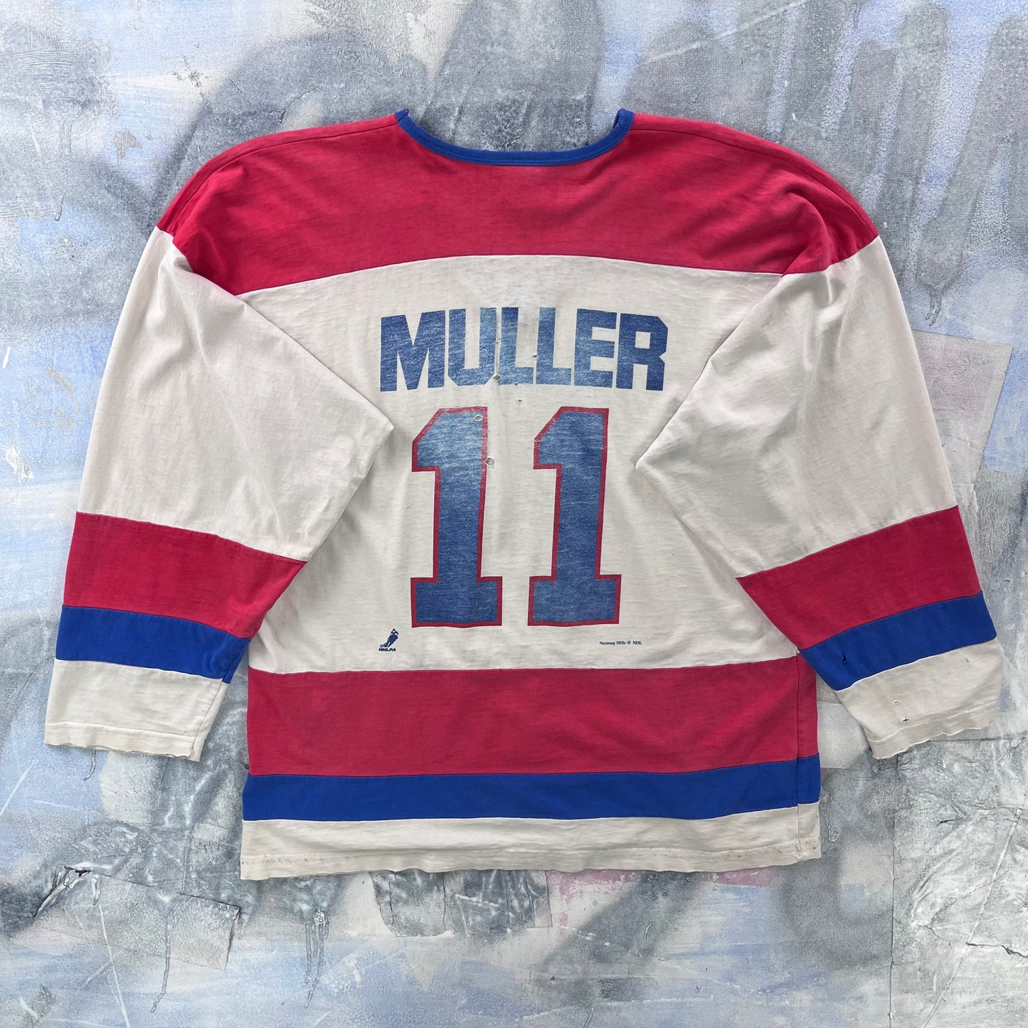 Vintage 90s USA NHL Montreal Canadiens Kirk Muller Long Sleeve Shirt L