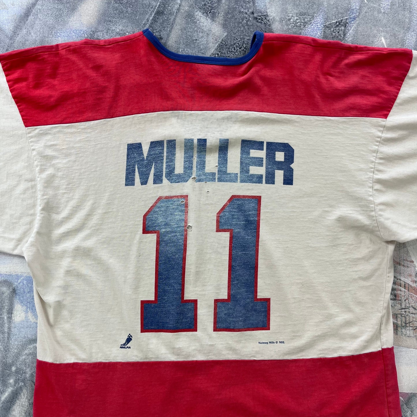 Vintage 90s USA NHL Montreal Canadiens Kirk Muller Long Sleeve Shirt L