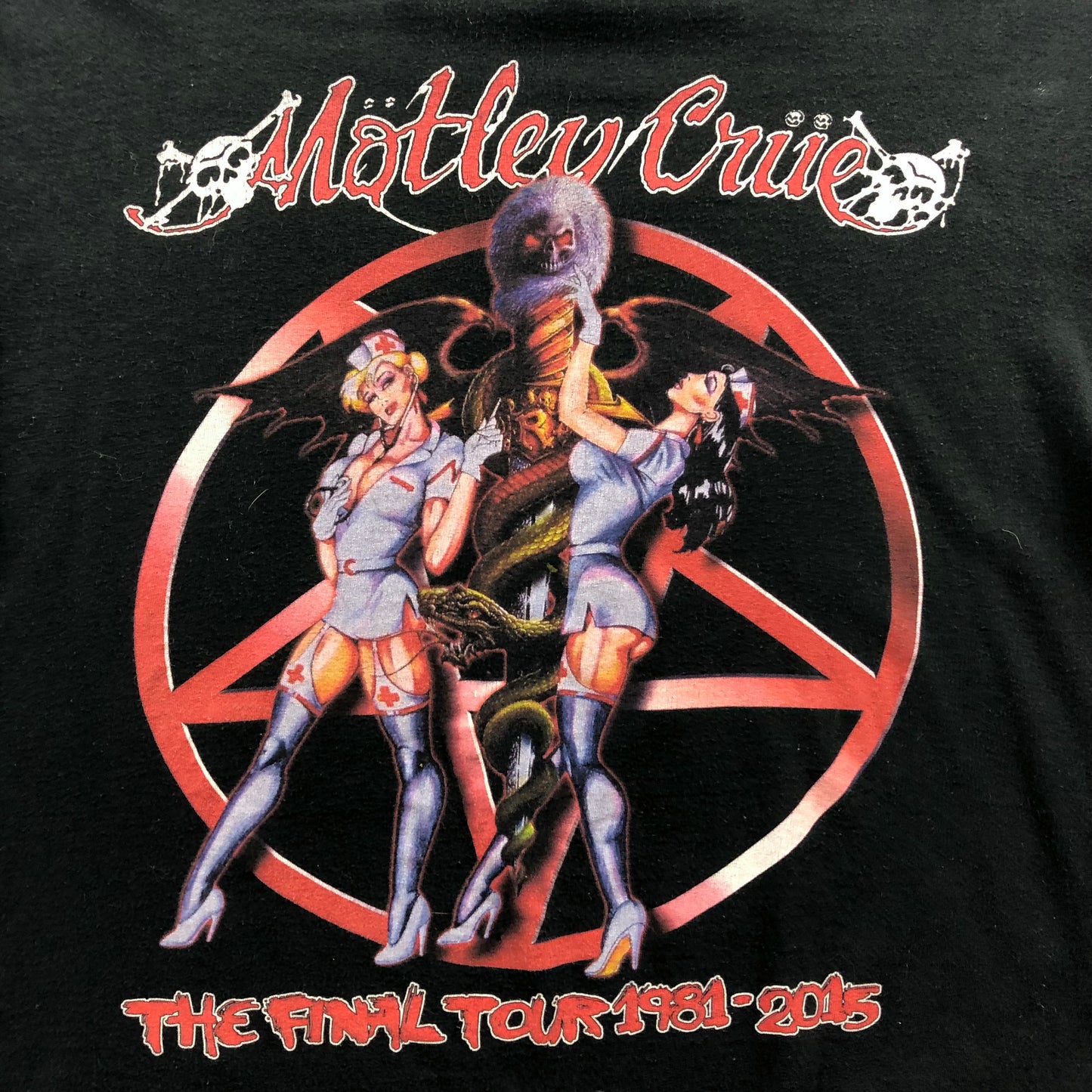 Vintage Motley Crue The Final Tour T Shirt L