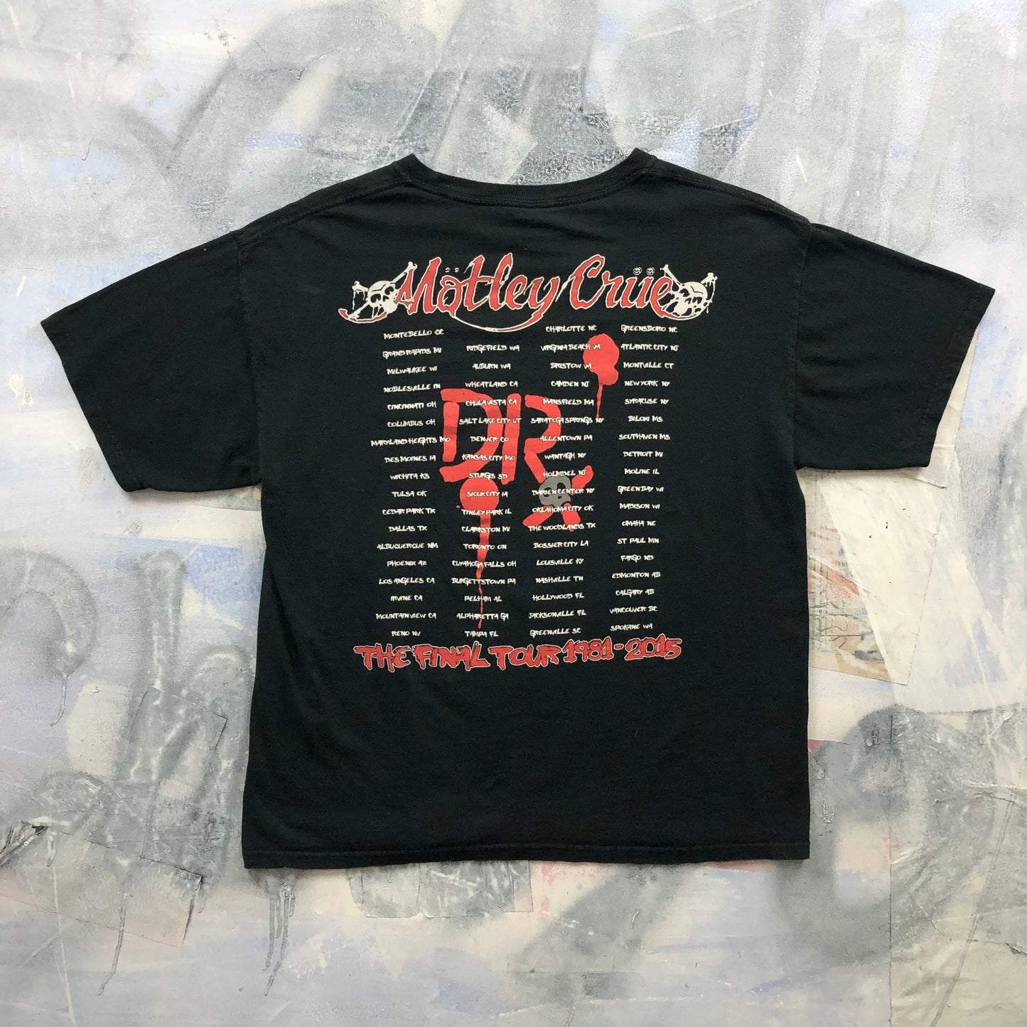 Vintage Motley Crue The Final Tour T Shirt L