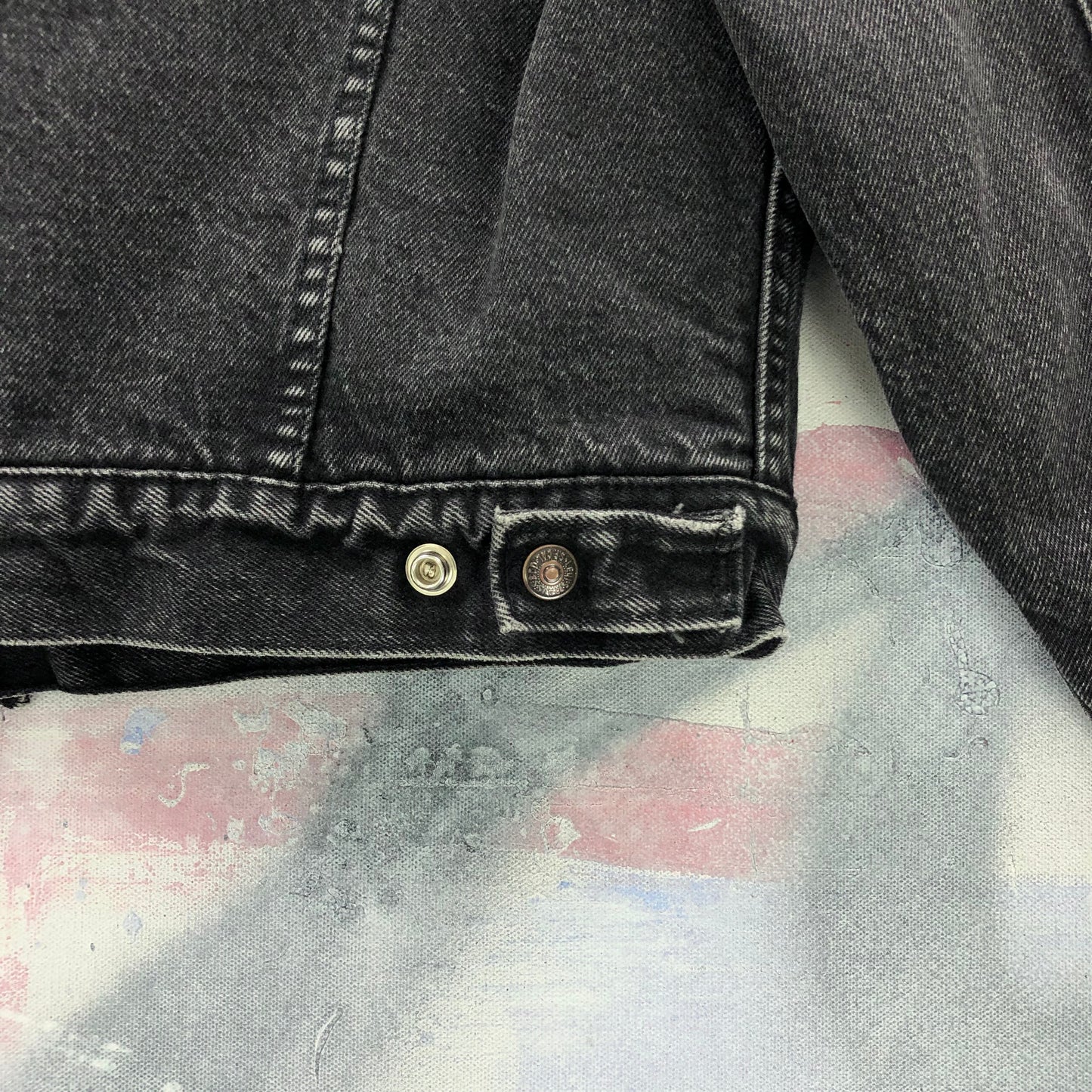 Vintage 80s Levis Sherpa Lined Denim Button Jacket M