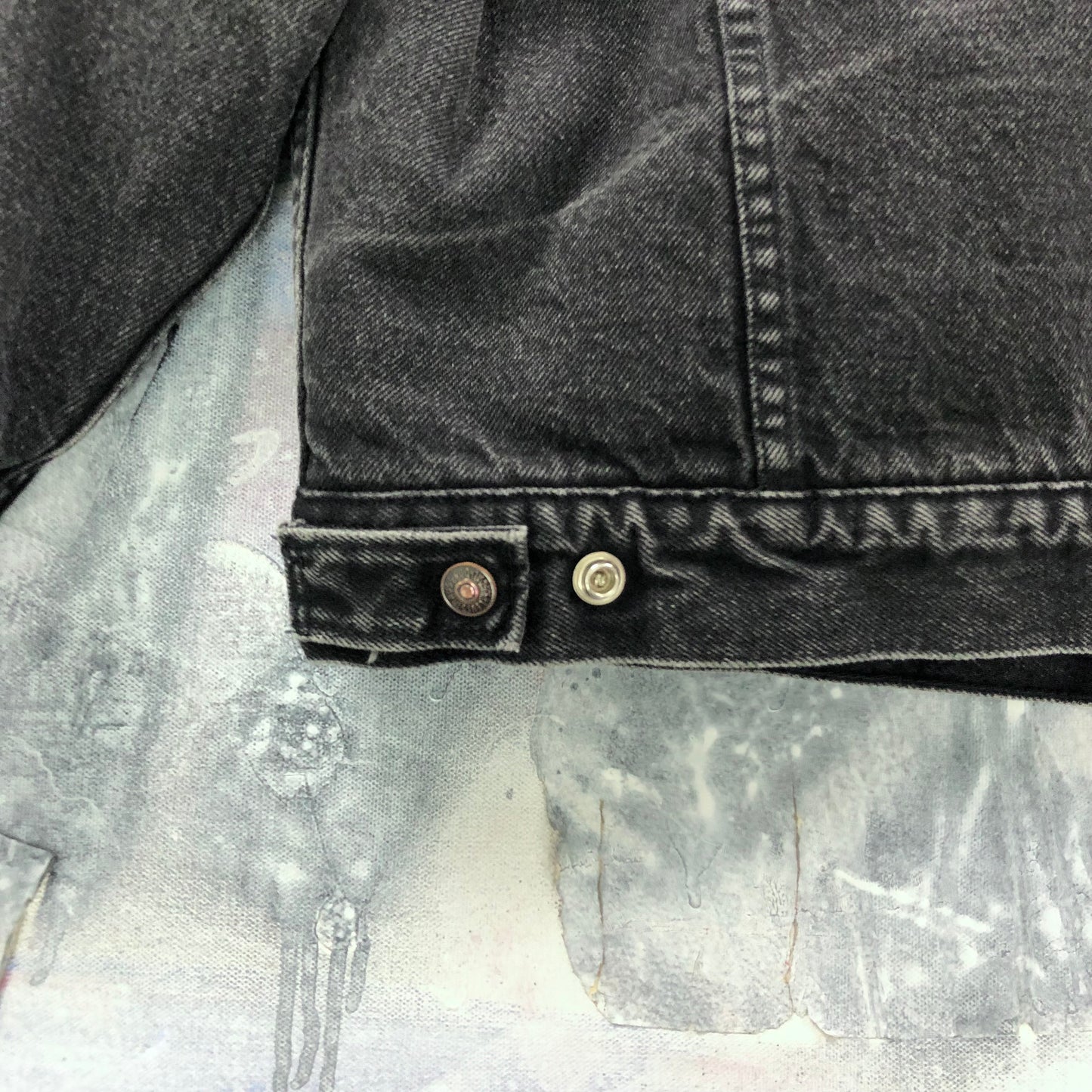 Vintage 80s Levis Sherpa Lined Denim Button Jacket M