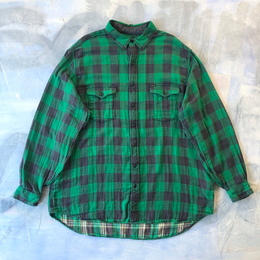 Vintage Polo Country Ralph Lauren Plaid Line Button Flannel Shirt XXL