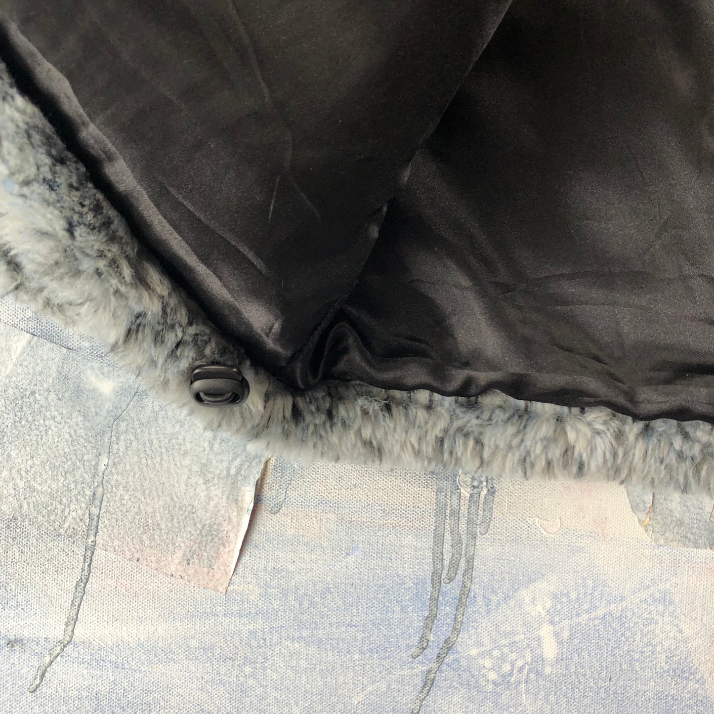 Vintage Wolf Pack Lined Fur Fleece Zip Jacket L