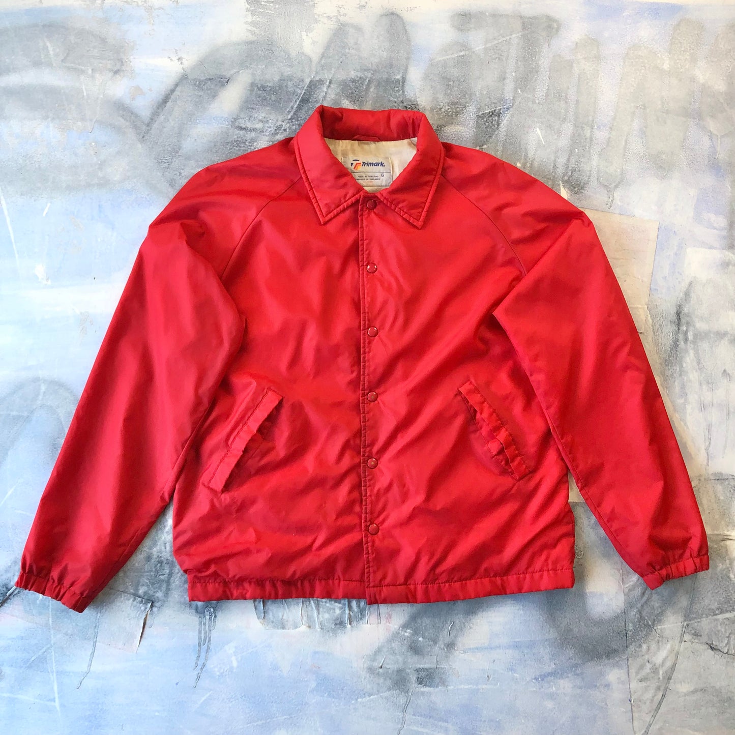 Vintage Drillers Blanket Lined Coach Button Jacket L