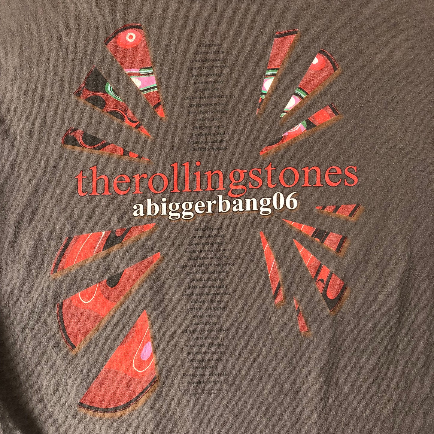 Vintage The Rolling Stones A Bigger Bang 2006 Tour T Shirt L