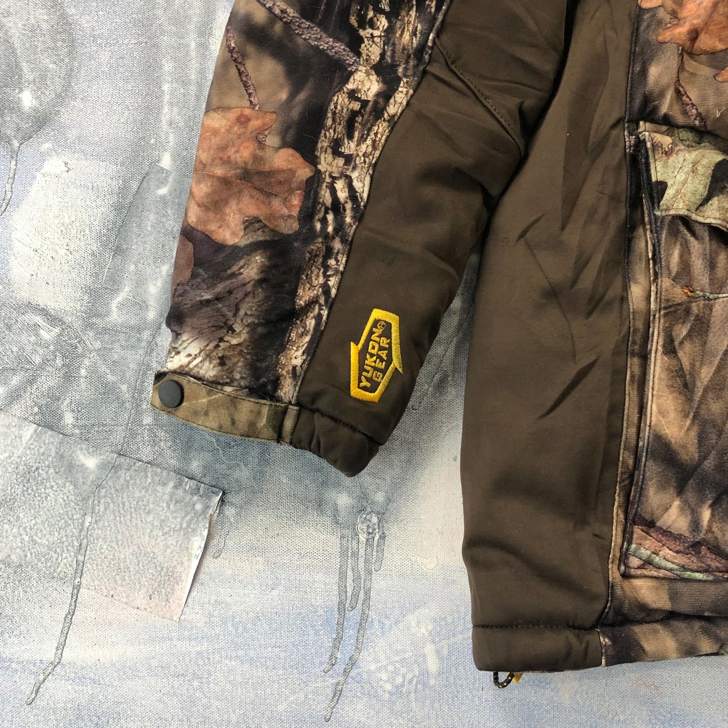Yukon Gear Mossy Oak Real Tree Quilted Zip Hooded Jacket M