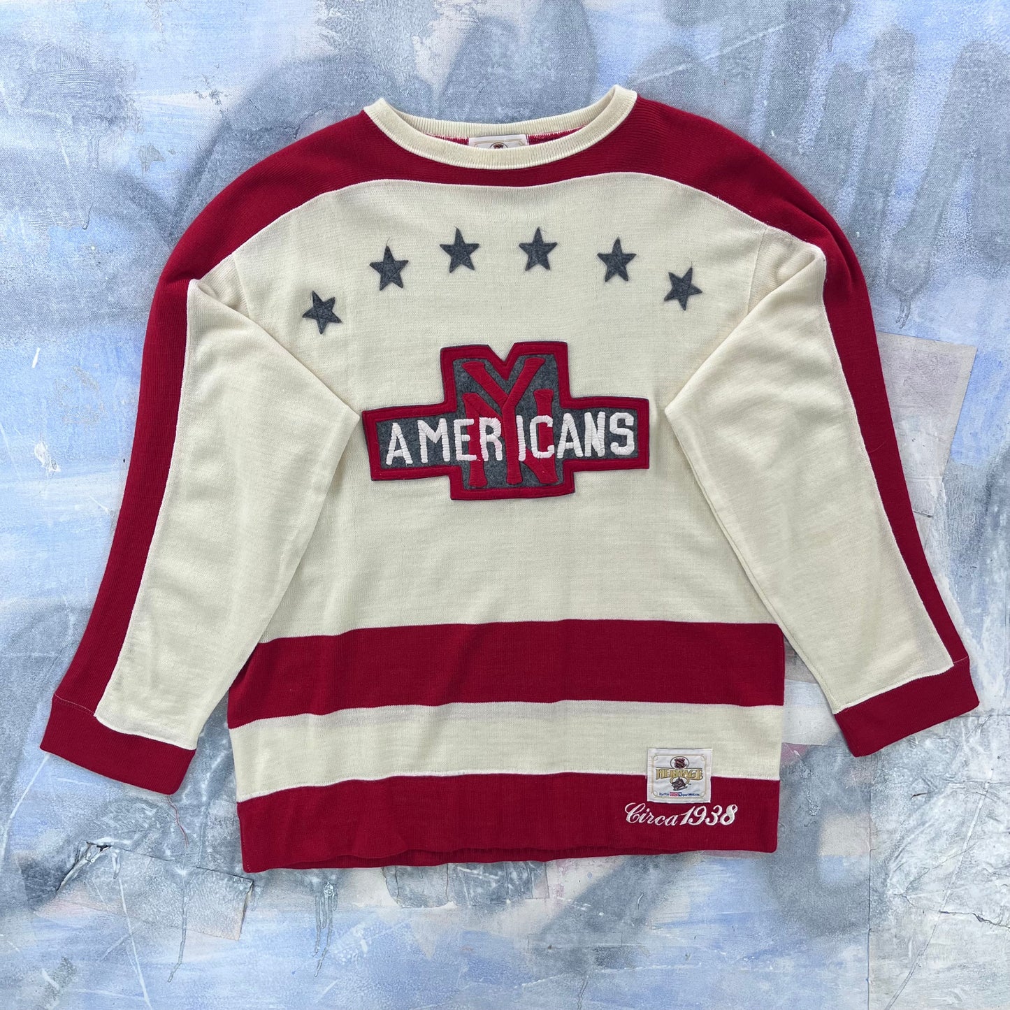 Vintage New York Americans CCM NHL Heritage Sweater Jersey XL